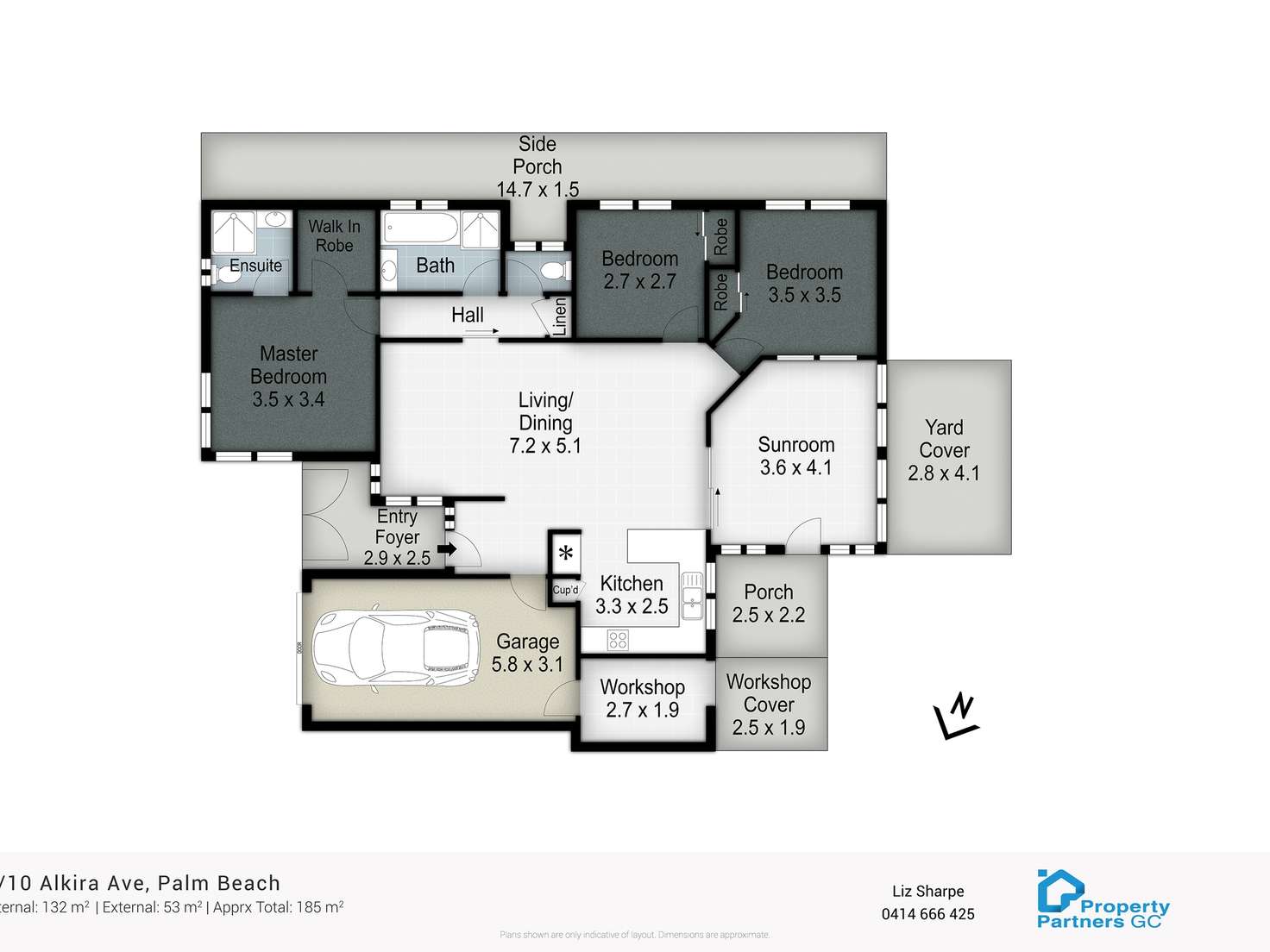 Floorplan of Homely townhouse listing, 2/10 Alkira Avenue, Palm Beach QLD 4221
