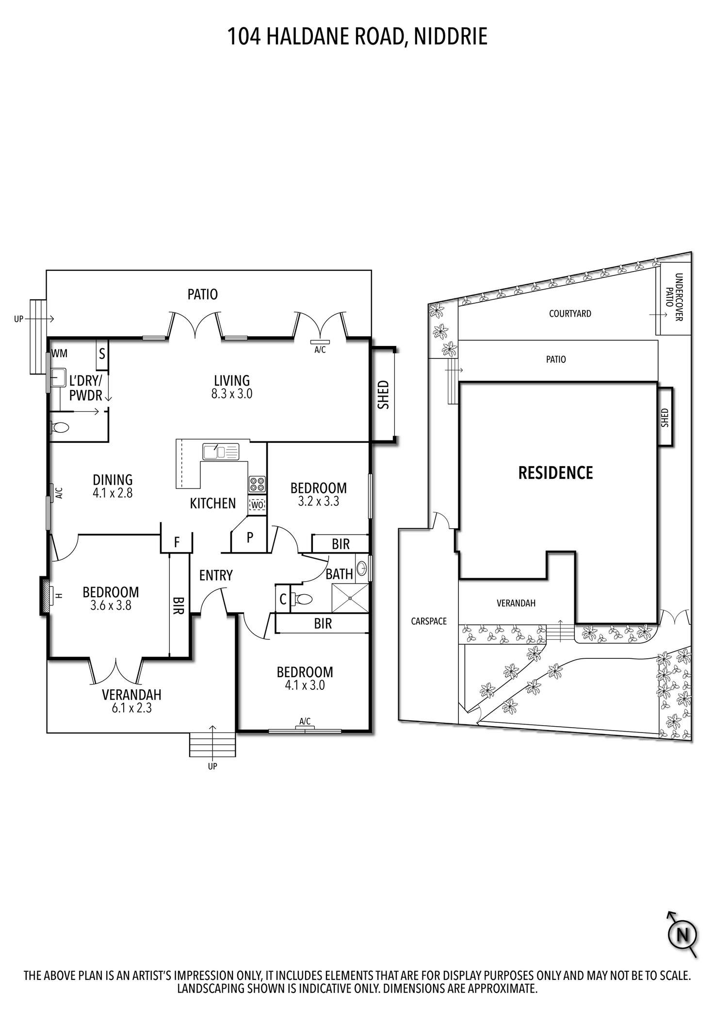 Floorplan of Homely house listing, 104 Haldane Road, Niddrie VIC 3042