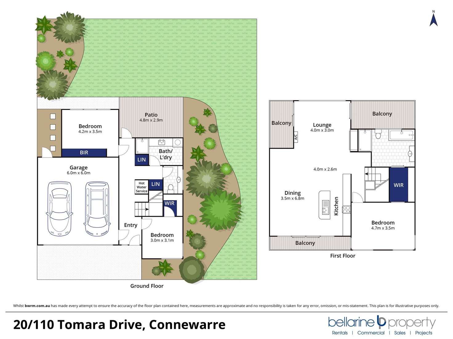 Floorplan of Homely apartment listing, 20/110 Tomara Drive, Connewarre VIC 3227