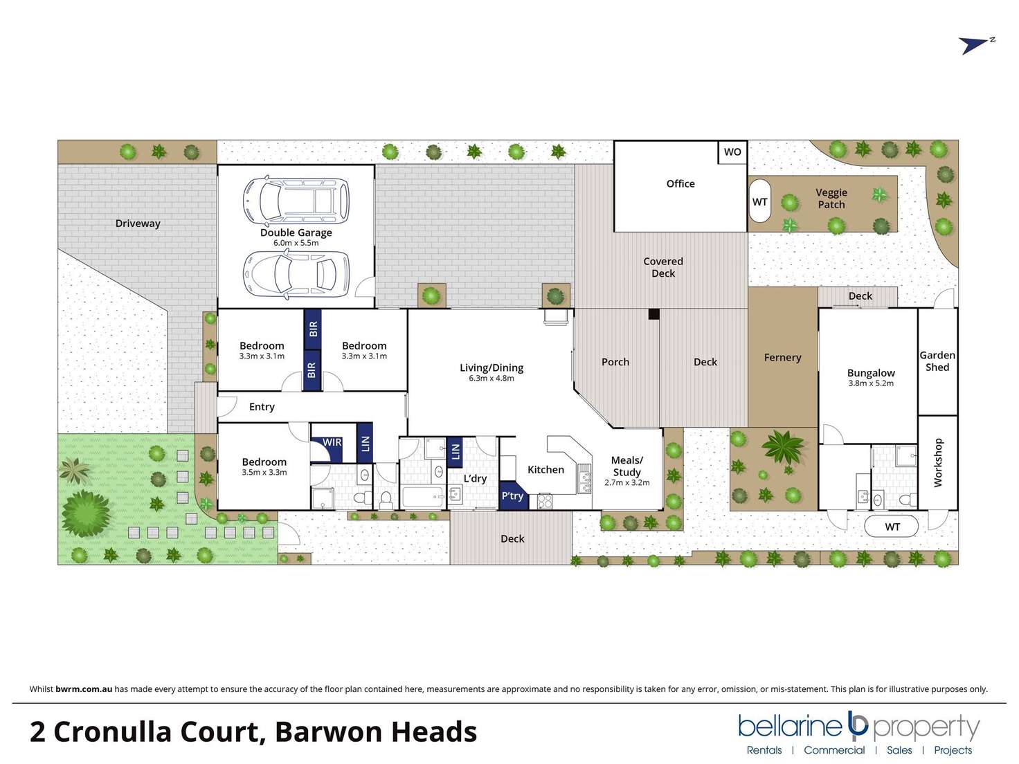 Floorplan of Homely house listing, 2 Cronulla Court, Barwon Heads VIC 3227
