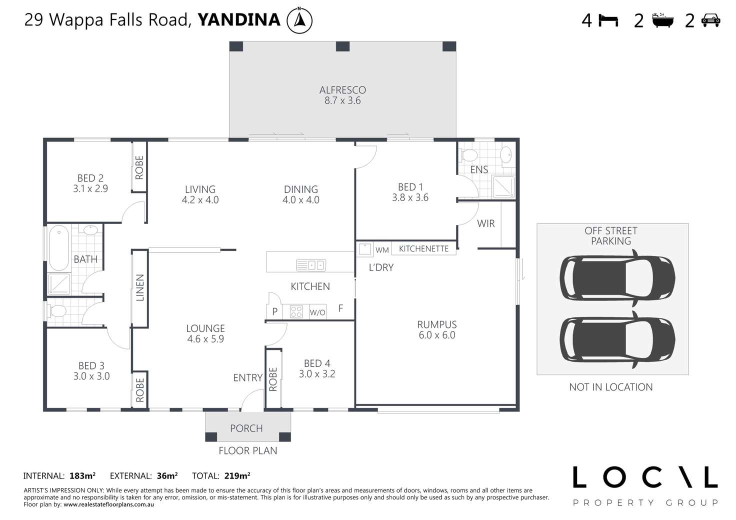 Floorplan of Homely house listing, 29 Wappa Falls Road, Yandina QLD 4561