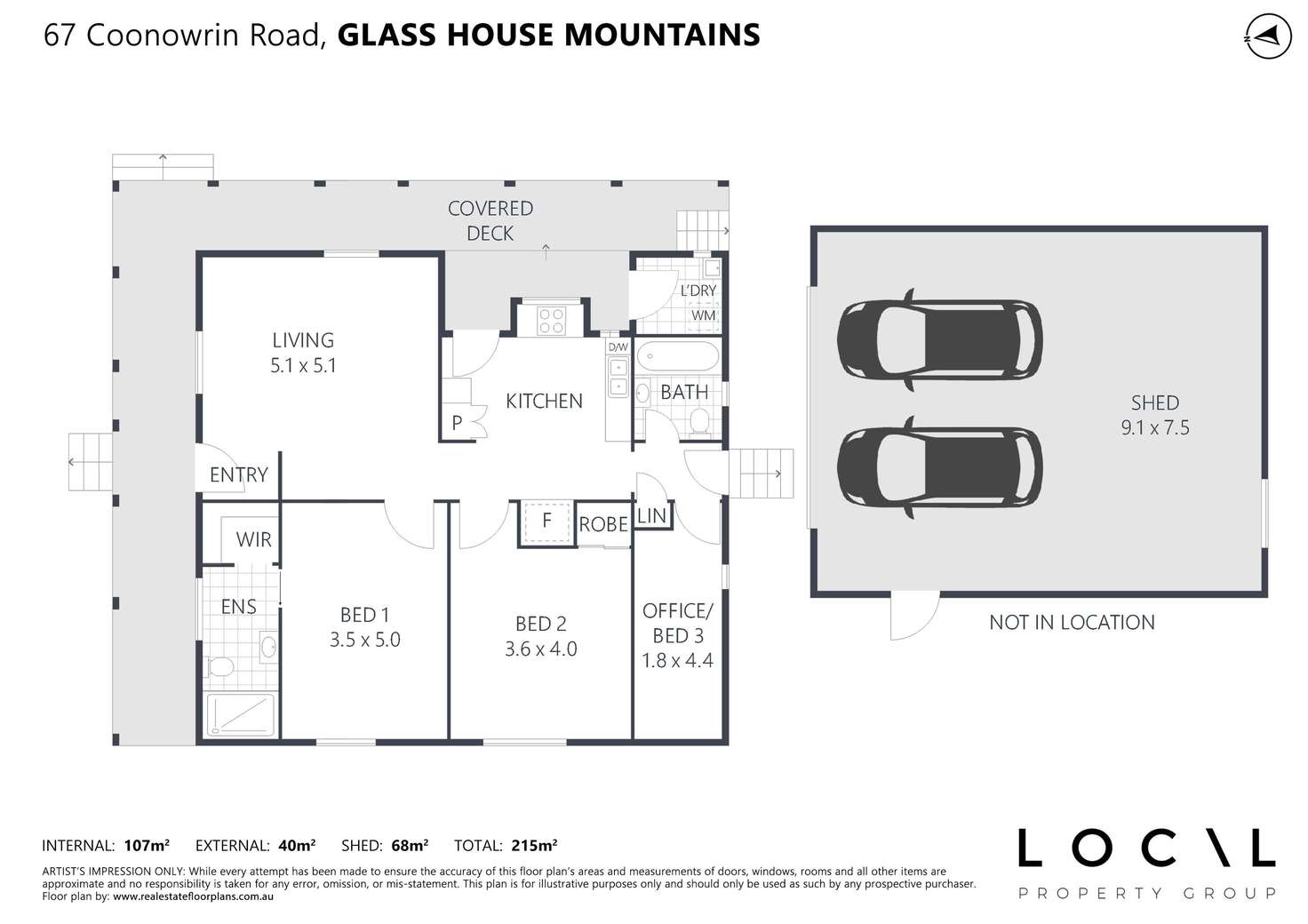 Floorplan of Homely house listing, 67 Coonowrin Road, Glass House Mountains QLD 4518