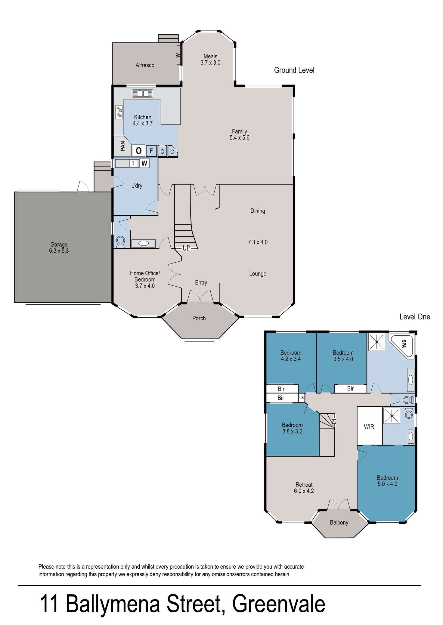 Floorplan of Homely house listing, 11 Ballymena Street, Greenvale VIC 3059