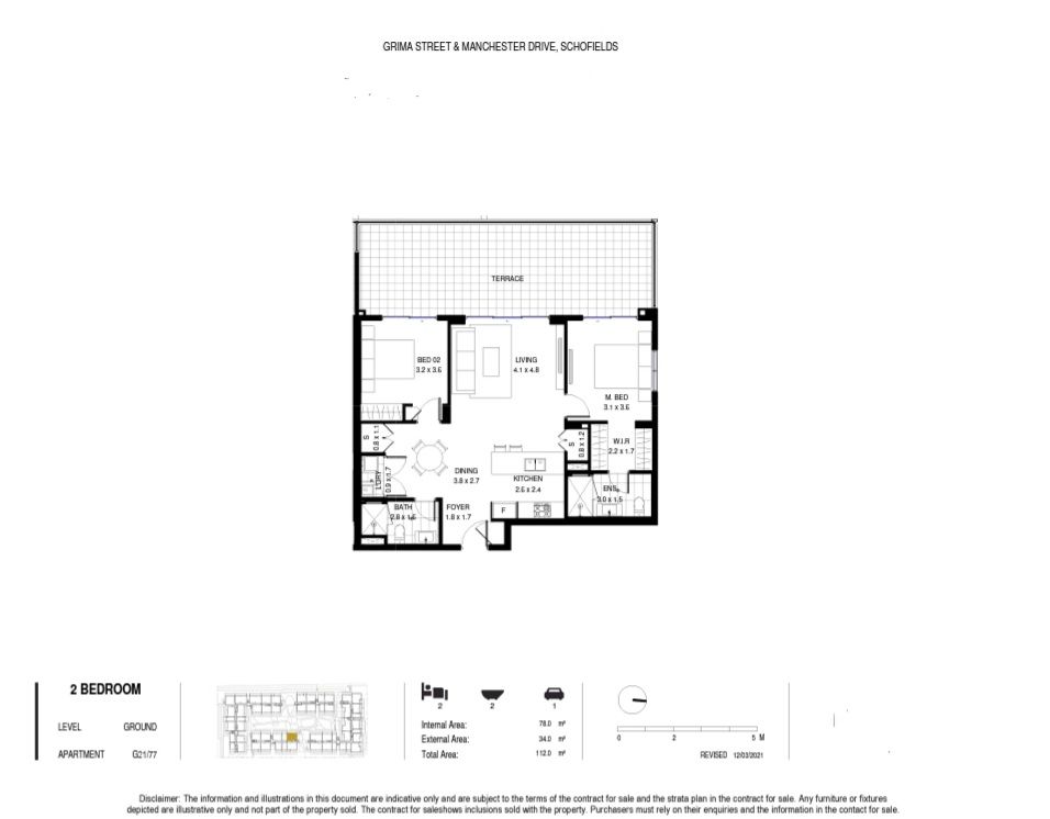 Floorplan of Homely apartment listing, 1 Lerida Street, Schofields NSW 2762