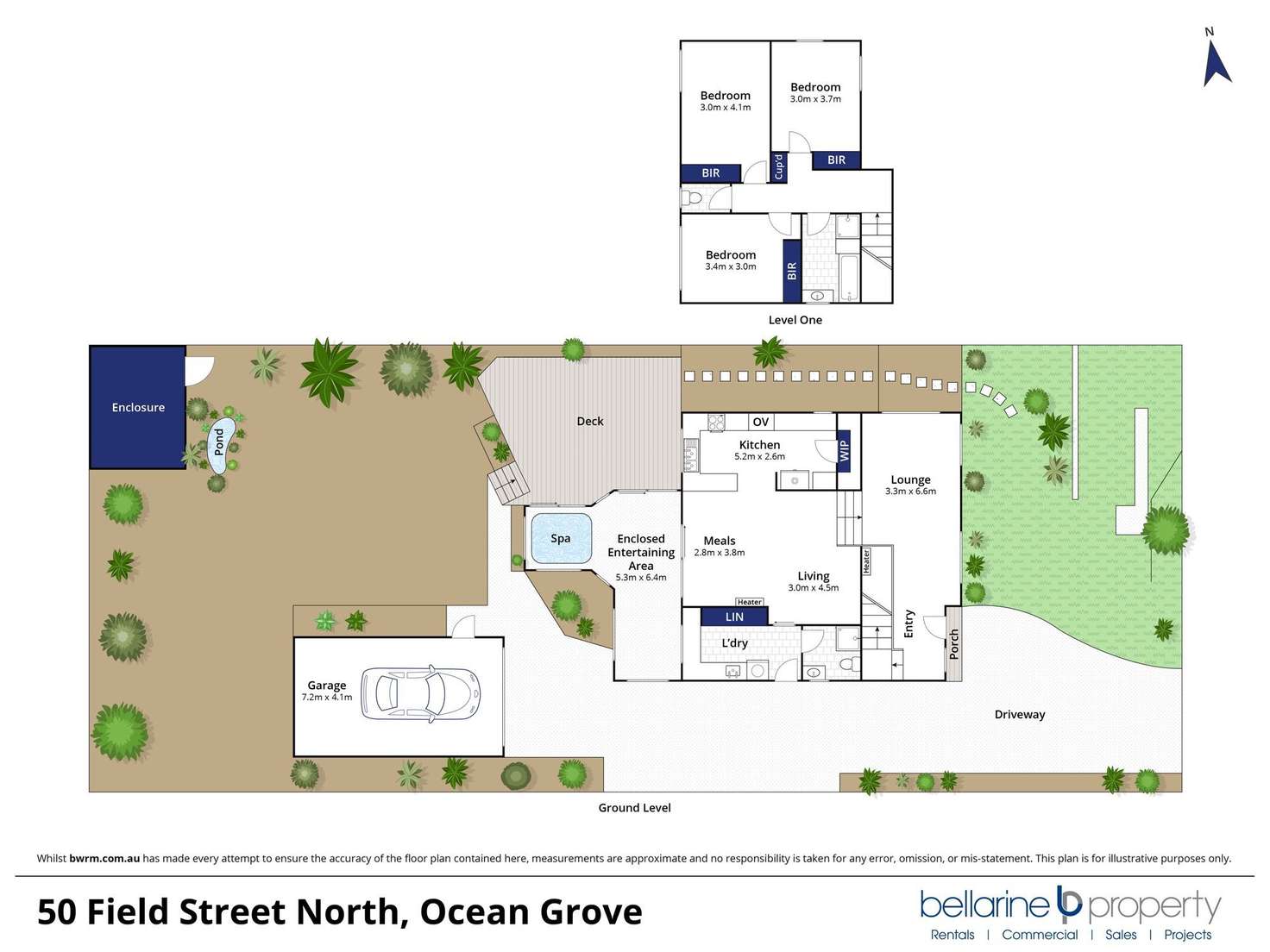 Floorplan of Homely house listing, 50 Field Street North, Ocean Grove VIC 3226
