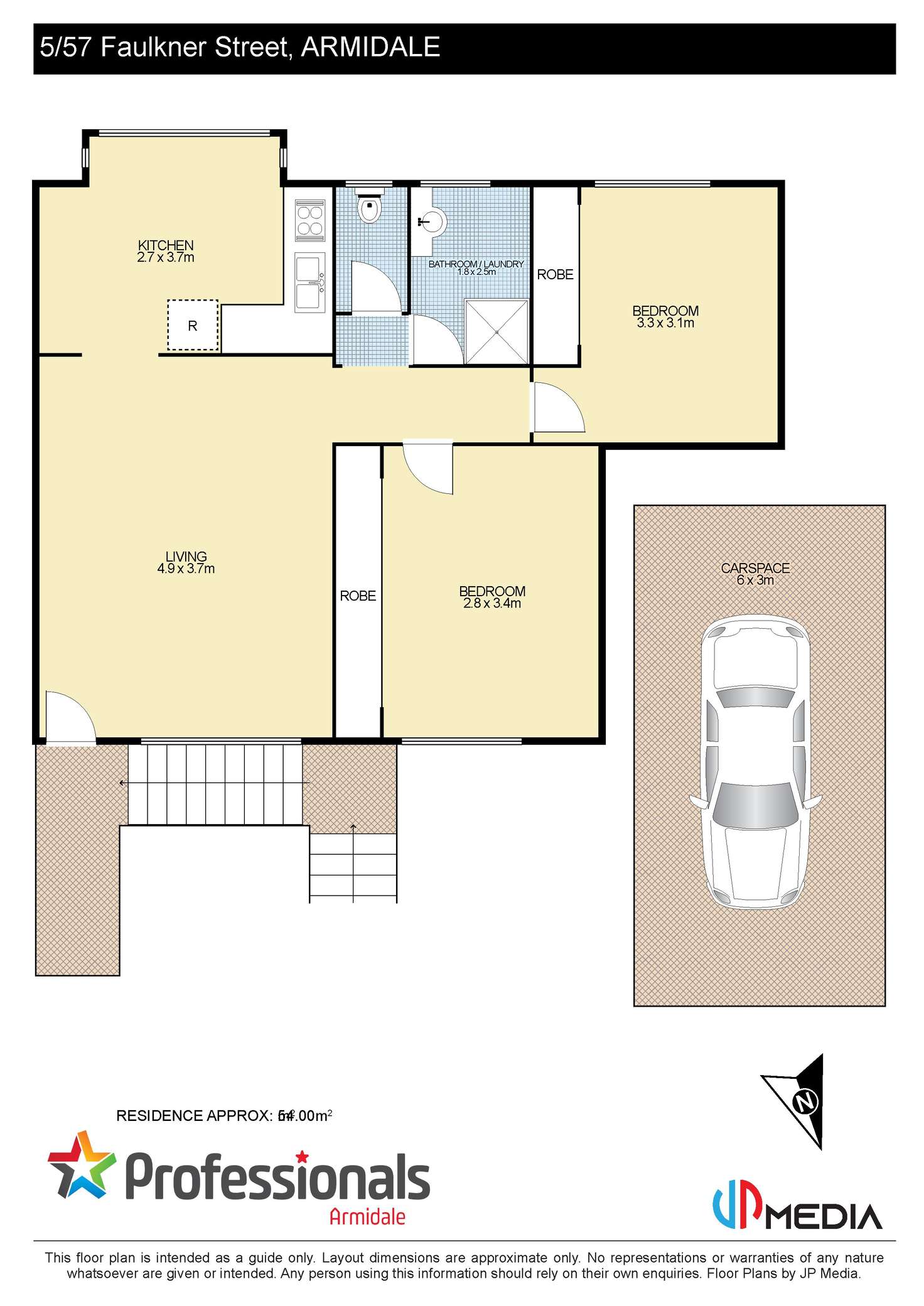 Floorplan of Homely unit listing, 5/57 Faulkner Street, Armidale NSW 2350