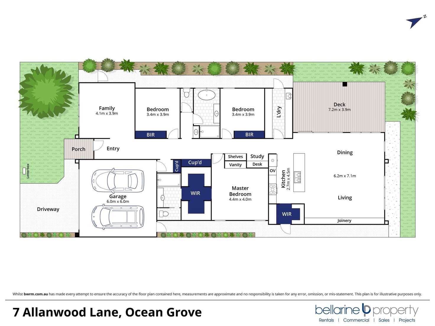 Floorplan of Homely townhouse listing, 7 Allanwood Lane, Ocean Grove VIC 3226