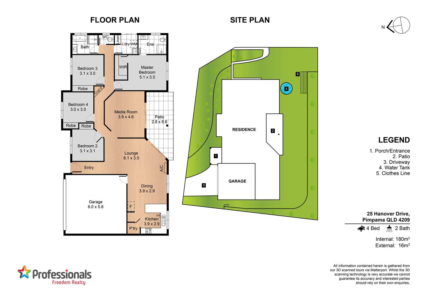 Floorplan of Homely house listing, 25 Hanover Drive, Pimpama QLD 4209