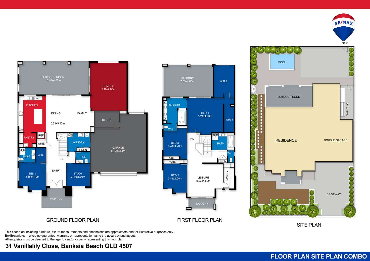 Floorplan of Homely house listing, 31 Vanillalily Close, Banksia Beach QLD 4507