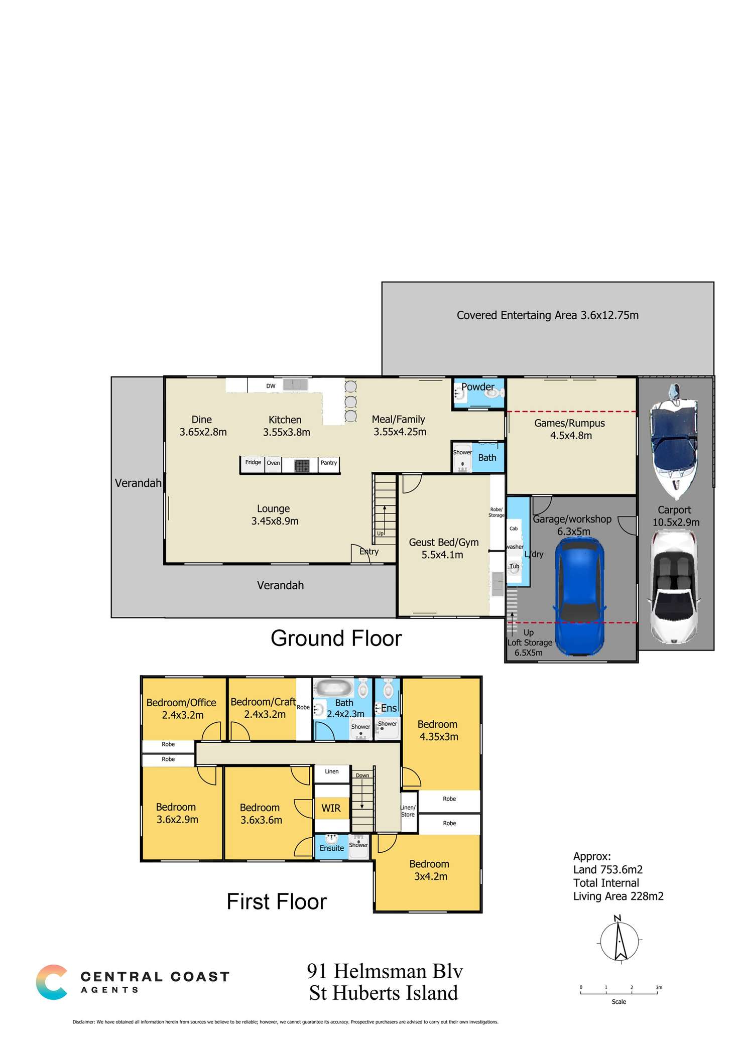 Floorplan of Homely house listing, 91 Helmsman Blvd, St Huberts Island NSW 2257