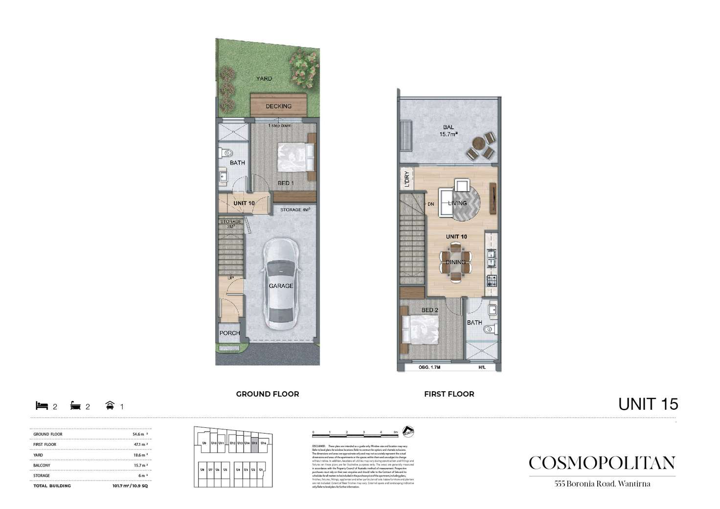 Floorplan of Homely townhouse listing, 15/555 Boronia Road, Wantirna VIC 3152