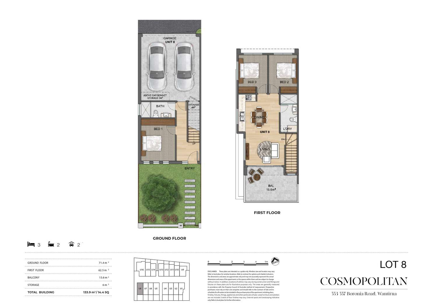 Floorplan of Homely townhouse listing, 8/555 Boronia Road, Wantirna VIC 3152