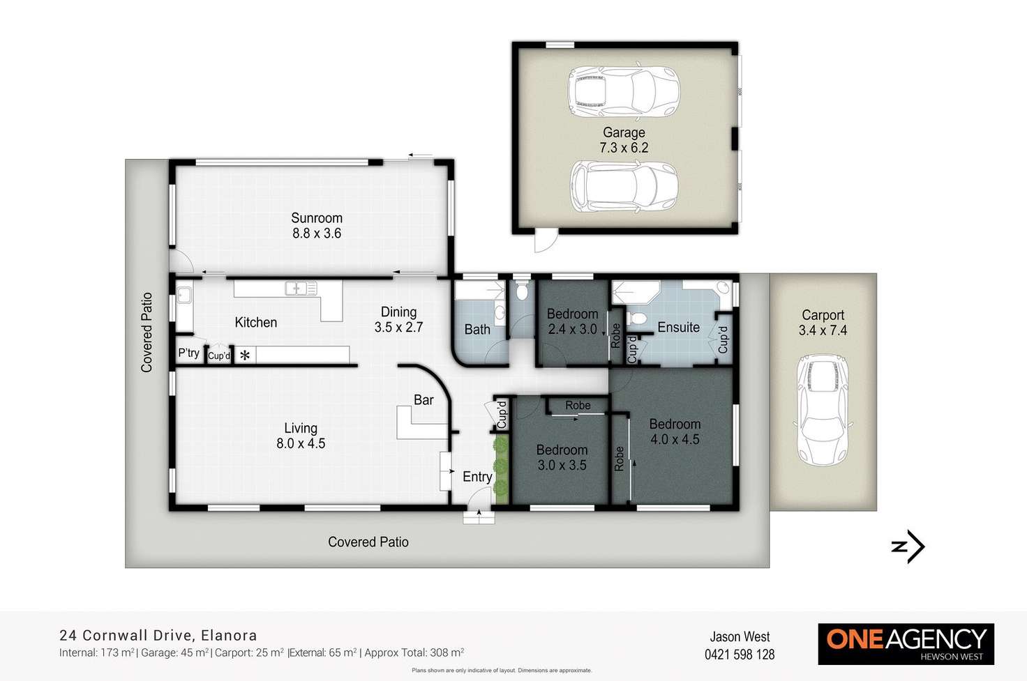 Floorplan of Homely house listing, 24 Cornwall Drive, Elanora QLD 4221