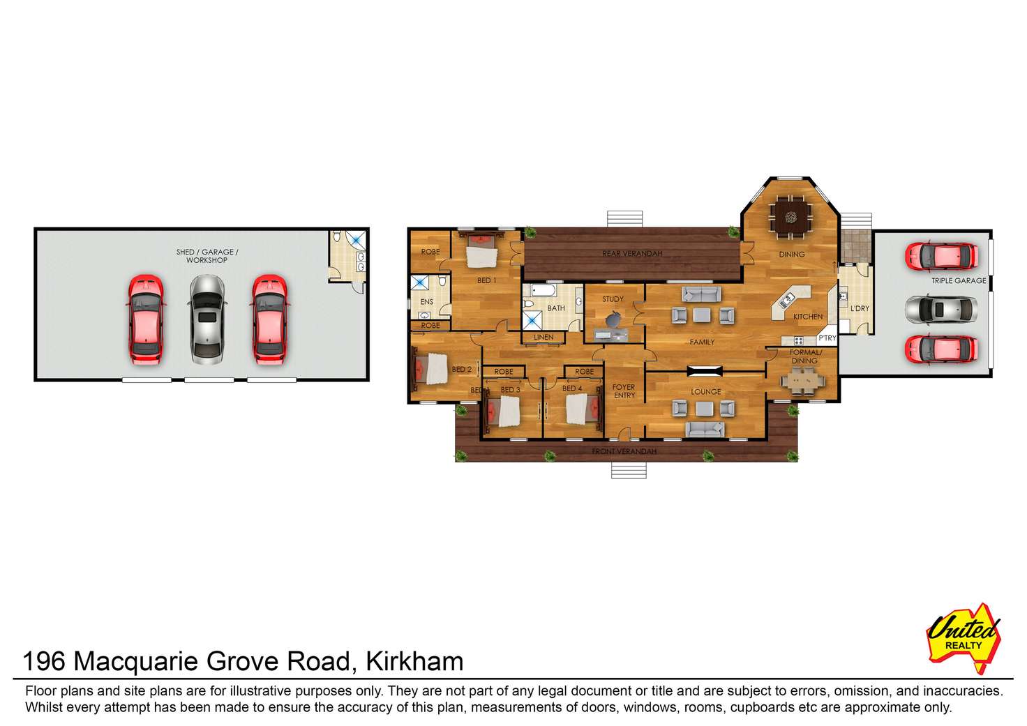 Floorplan of Homely house listing, 196 Macquarie Grove Road, Kirkham NSW 2570