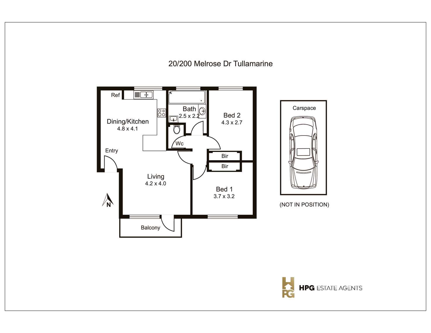 Floorplan of Homely unit listing, 20/200 Melrose Drive, Tullamarine VIC 3043