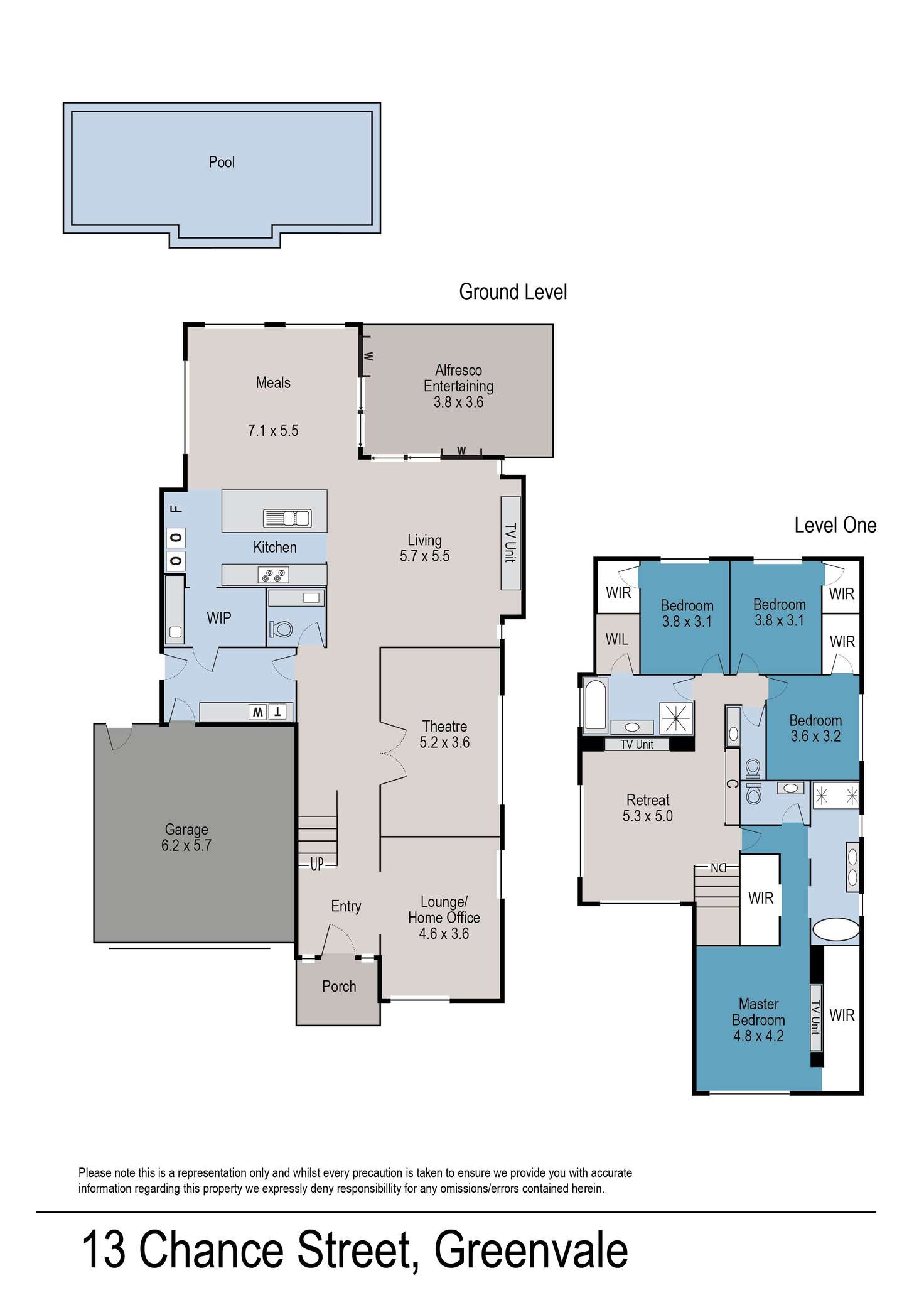 Floorplan of Homely house listing, 13 Chance Street, Greenvale VIC 3059