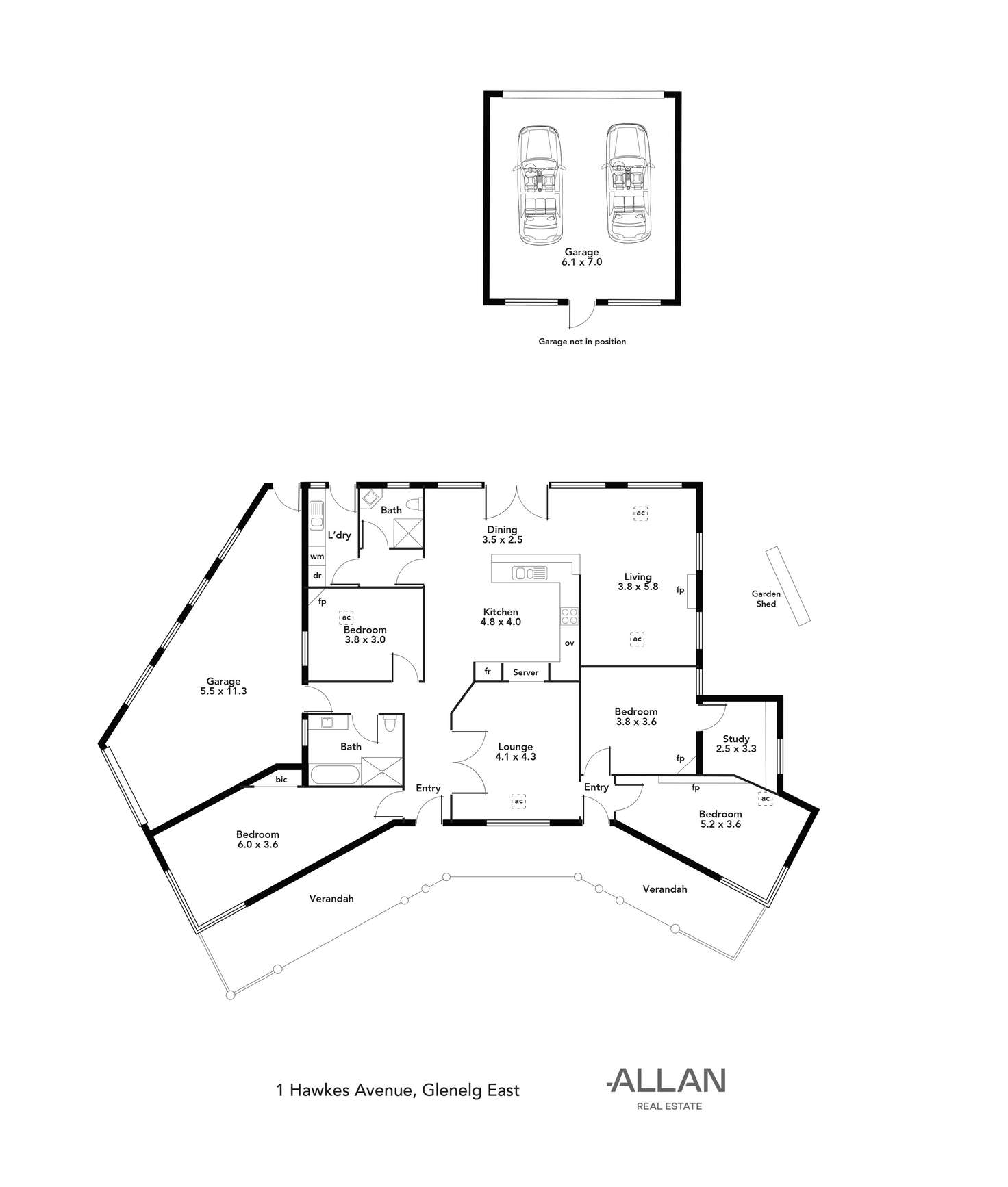 Floorplan of Homely house listing, 1 Hawkes Avenue, Glenelg East SA 5045
