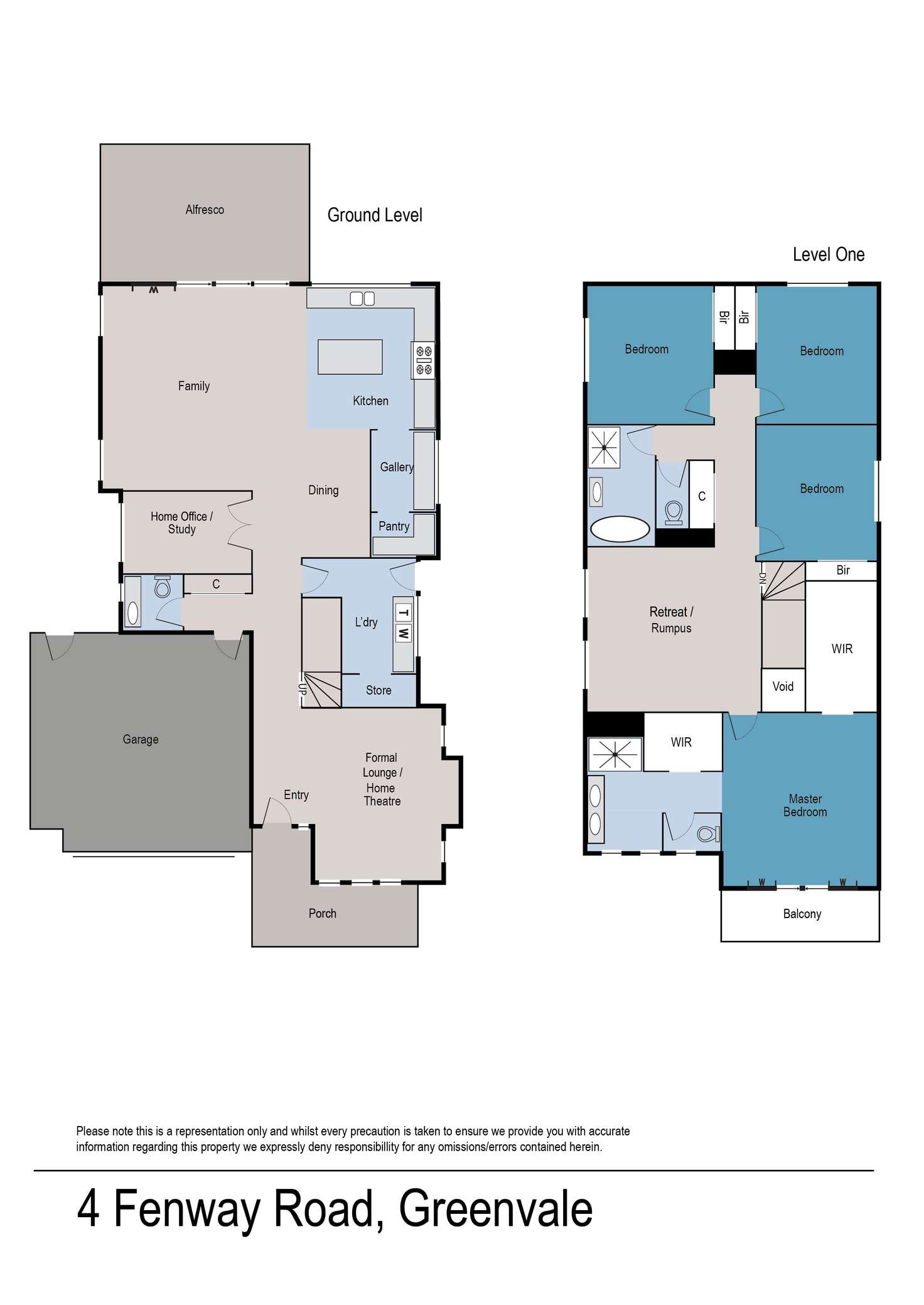 Floorplan of Homely house listing, 4 Fenway Road, Greenvale VIC 3059