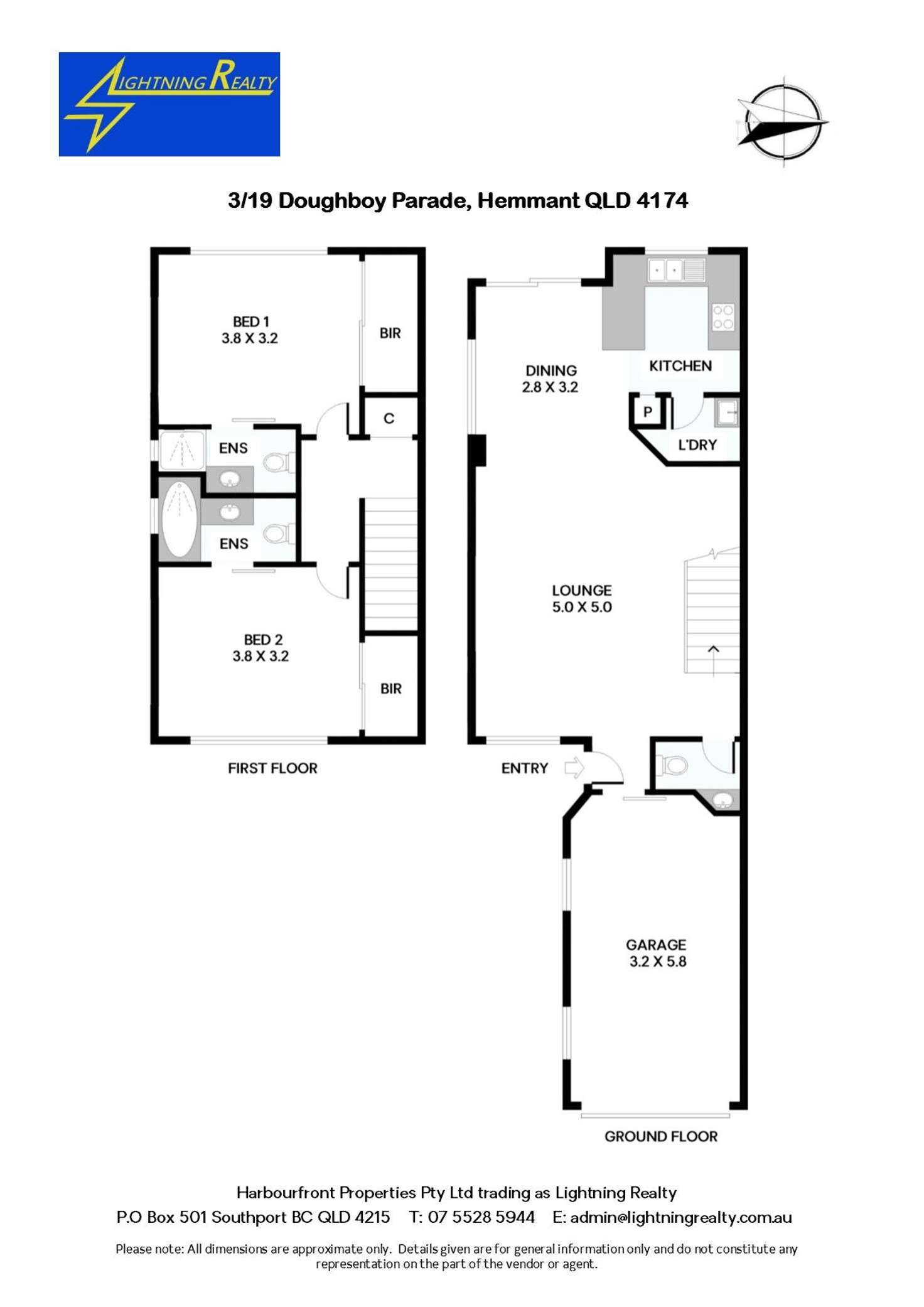 Floorplan of Homely townhouse listing, 3/19 Doughboy Parade, Hemmant QLD 4174