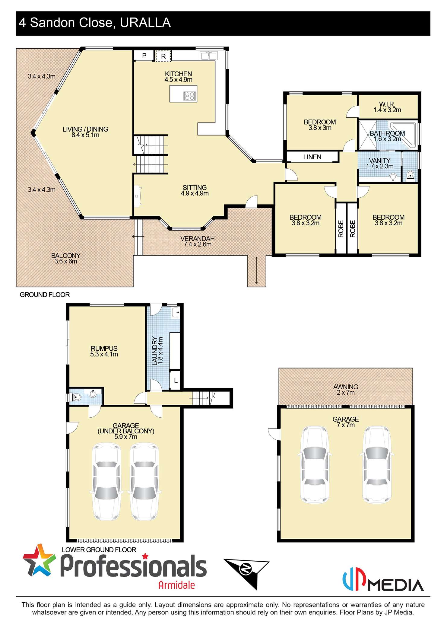 Floorplan of Homely house listing, 4 Sandon Close, Uralla NSW 2358