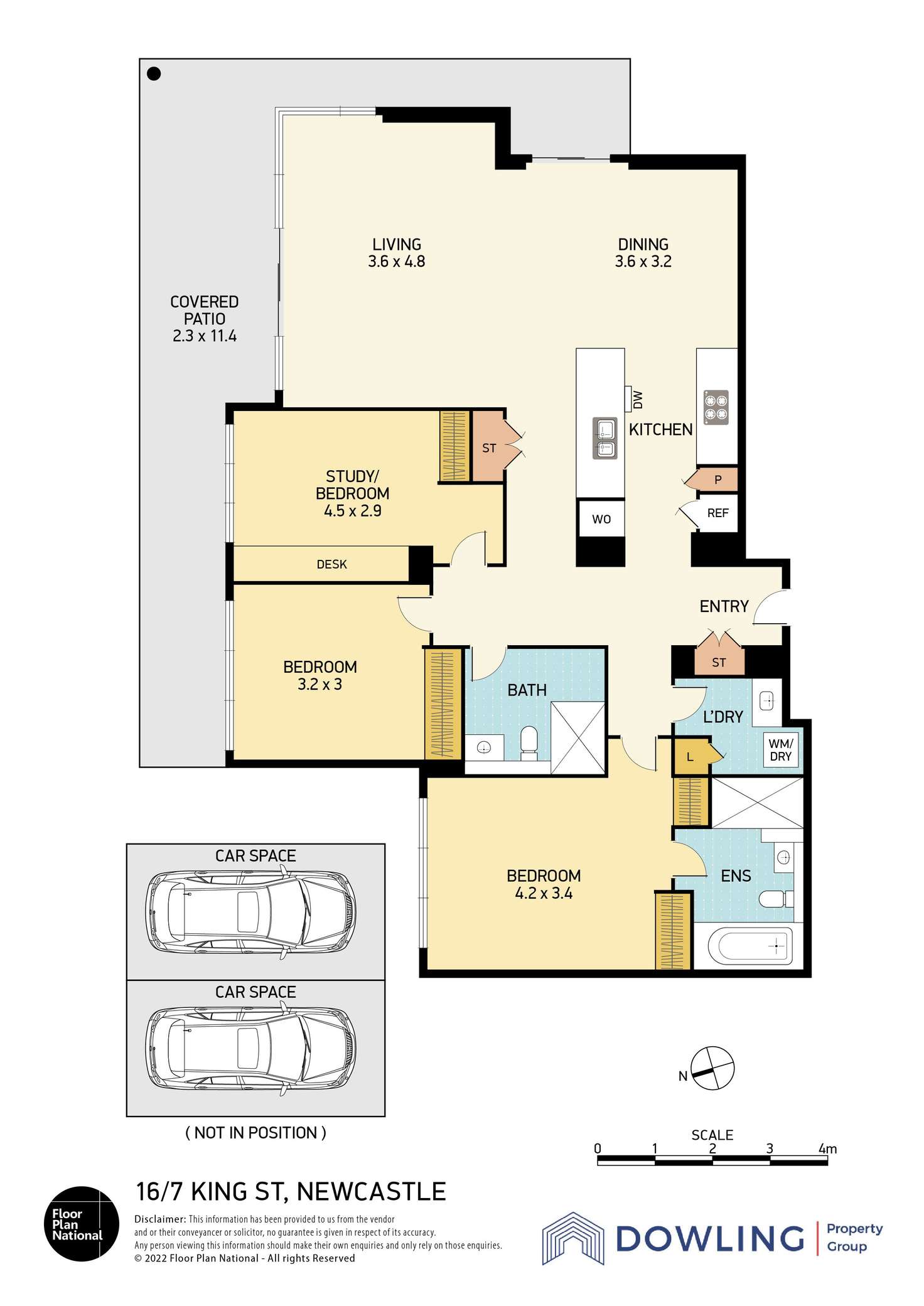 Floorplan of Homely apartment listing, 16/7 King Street, Newcastle NSW 2300