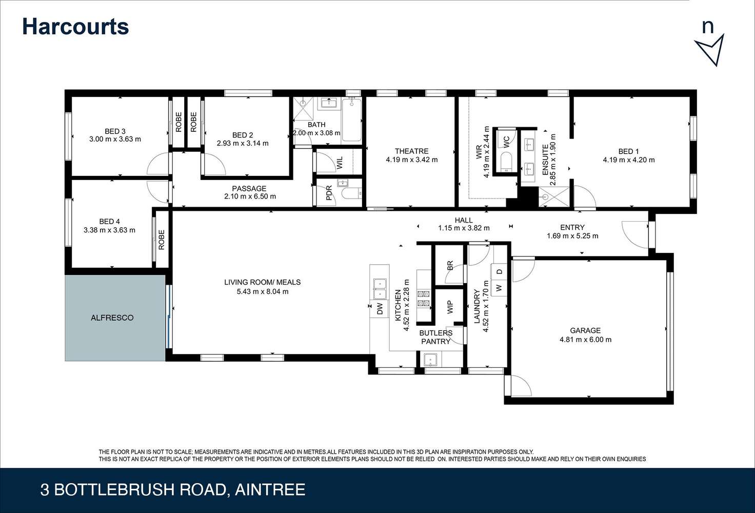 Floorplan of Homely house listing, 3 Bottlebrush Road, Aintree VIC 3336