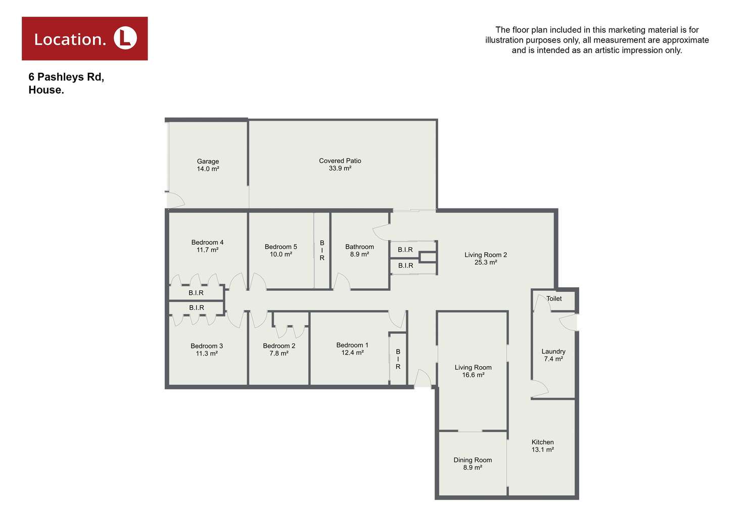 Floorplan of Homely acreageSemiRural listing, 6 Pashleys Road, Welcome Creek QLD 4670