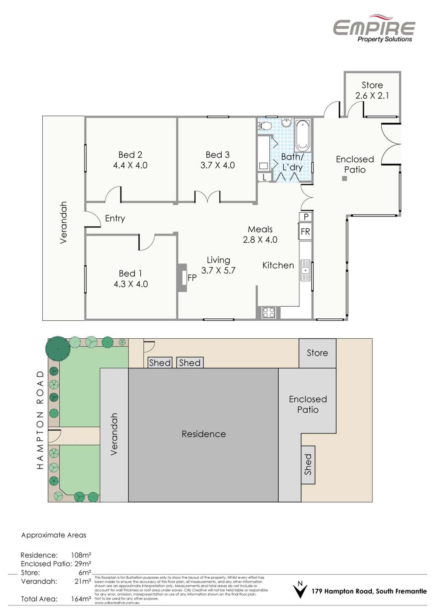 Floorplan of Homely house listing, 179 Hampton Road, South Fremantle WA 6162