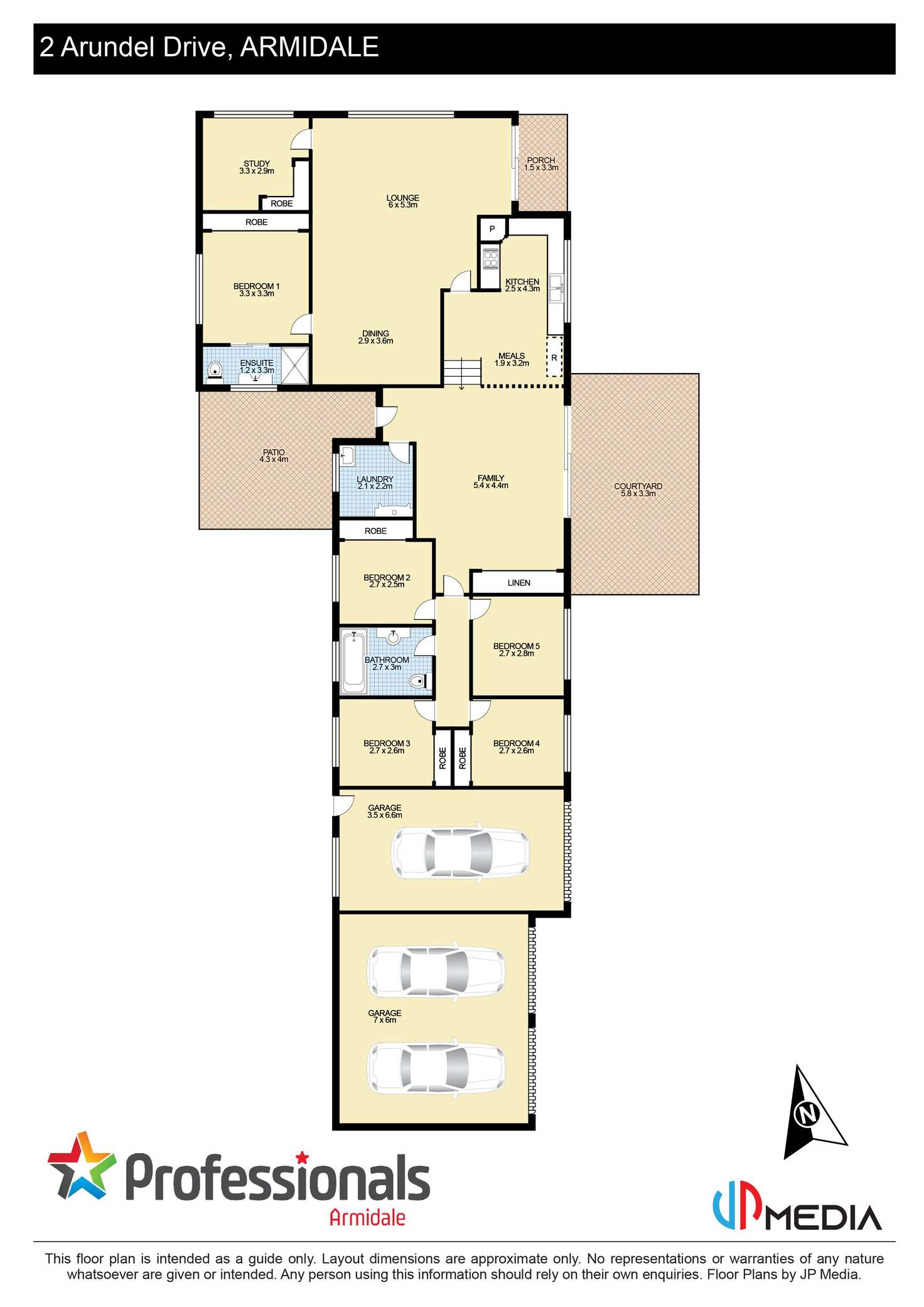 Floorplan of Homely house listing, 2 Arundel Drive, Armidale NSW 2350
