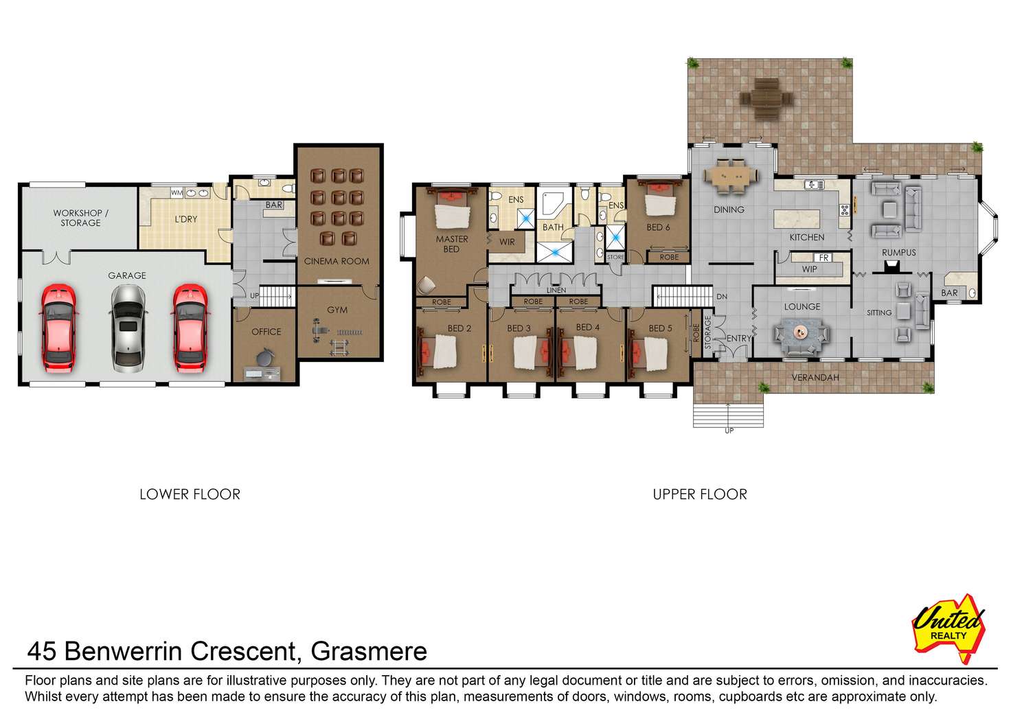 Floorplan of Homely house listing, 45 Benwerrin Crescent, Grasmere NSW 2570