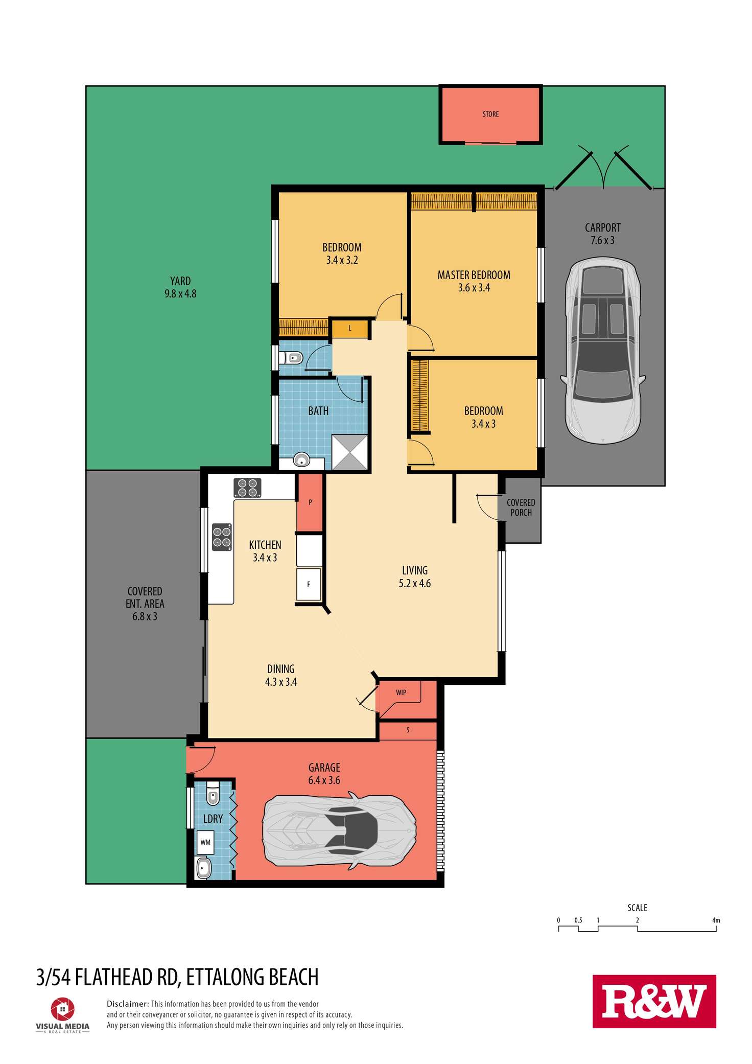 Floorplan of Homely villa listing, 3/54 Flathead Road, Ettalong Beach NSW 2257
