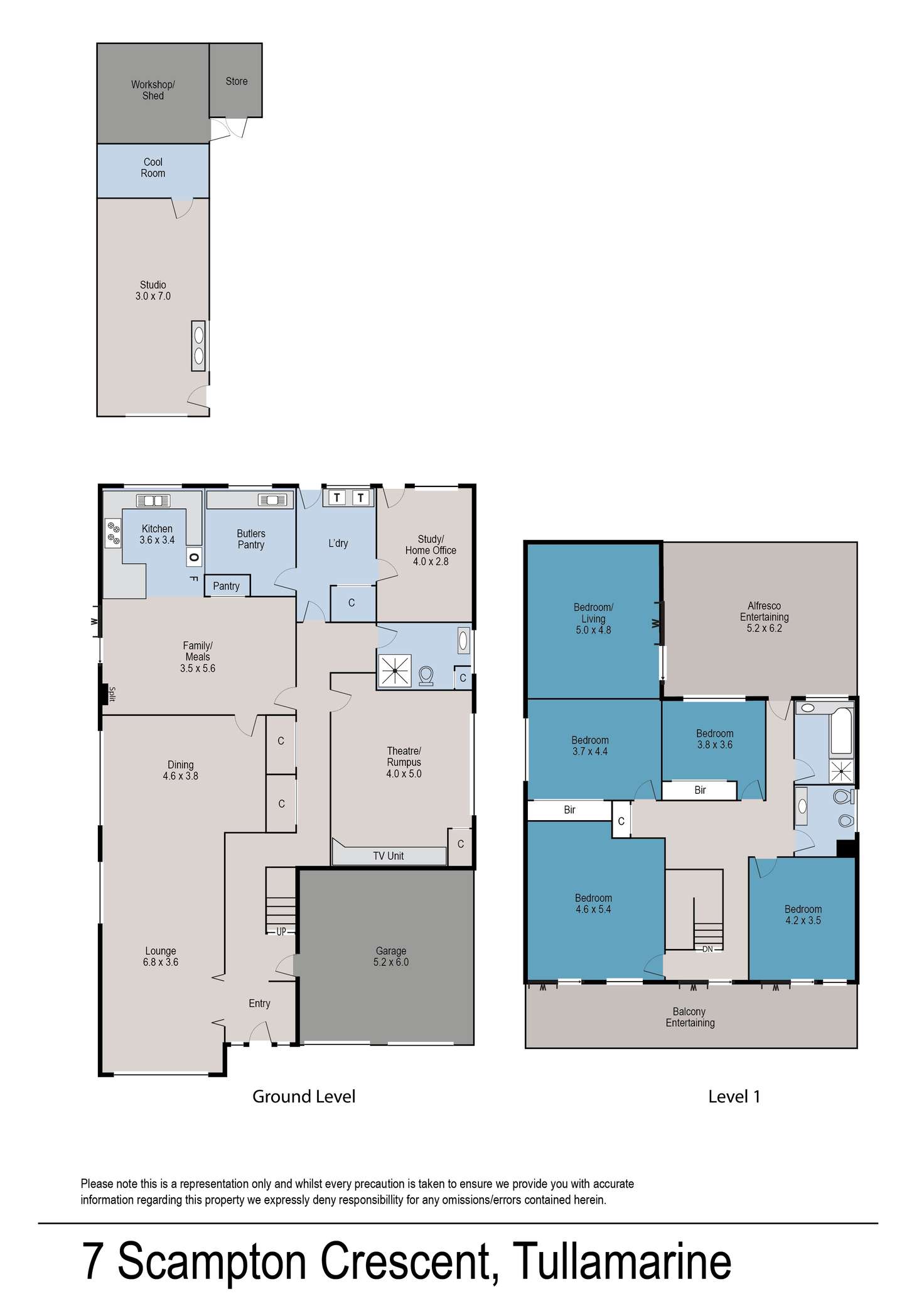 Floorplan of Homely house listing, 7 Scampton Crescent, Tullamarine VIC 3043