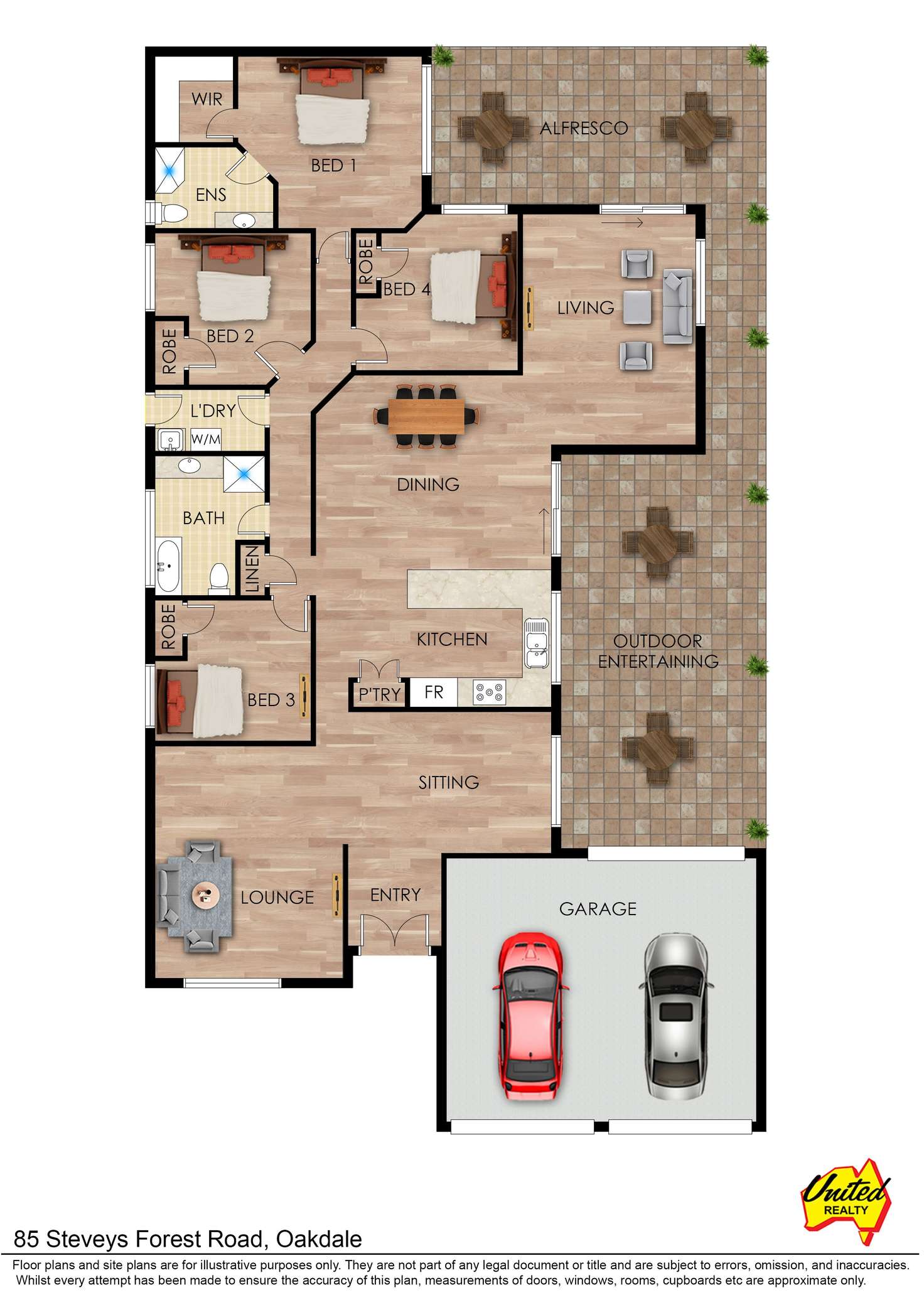 Floorplan of Homely house listing, 85 Steveys Forest Road, Oakdale NSW 2570