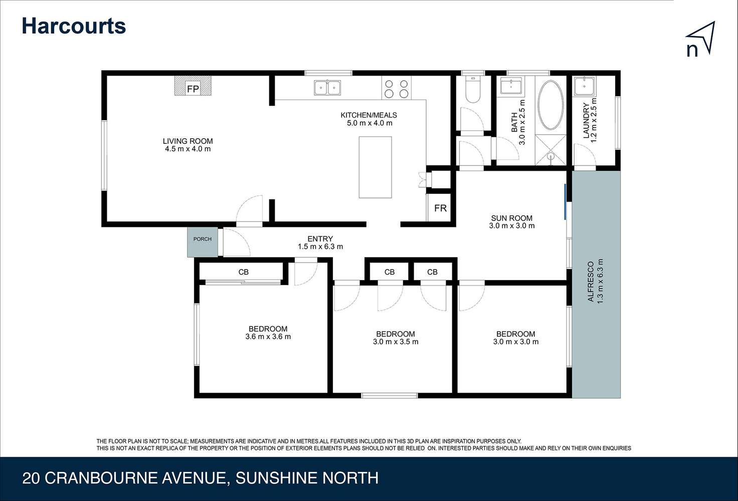 Floorplan of Homely house listing, 20 Cranbourne Avenue, Sunshine North VIC 3020