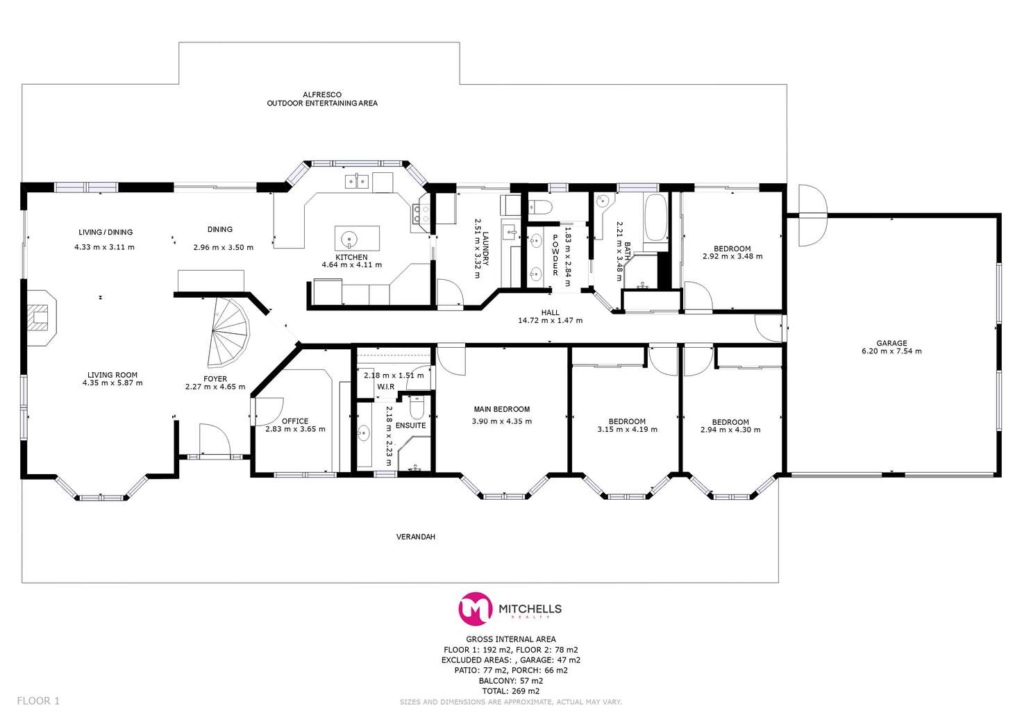 Floorplan of Homely acreageSemiRural listing, 293 Condor Drive, Sunshine Acres QLD 4655