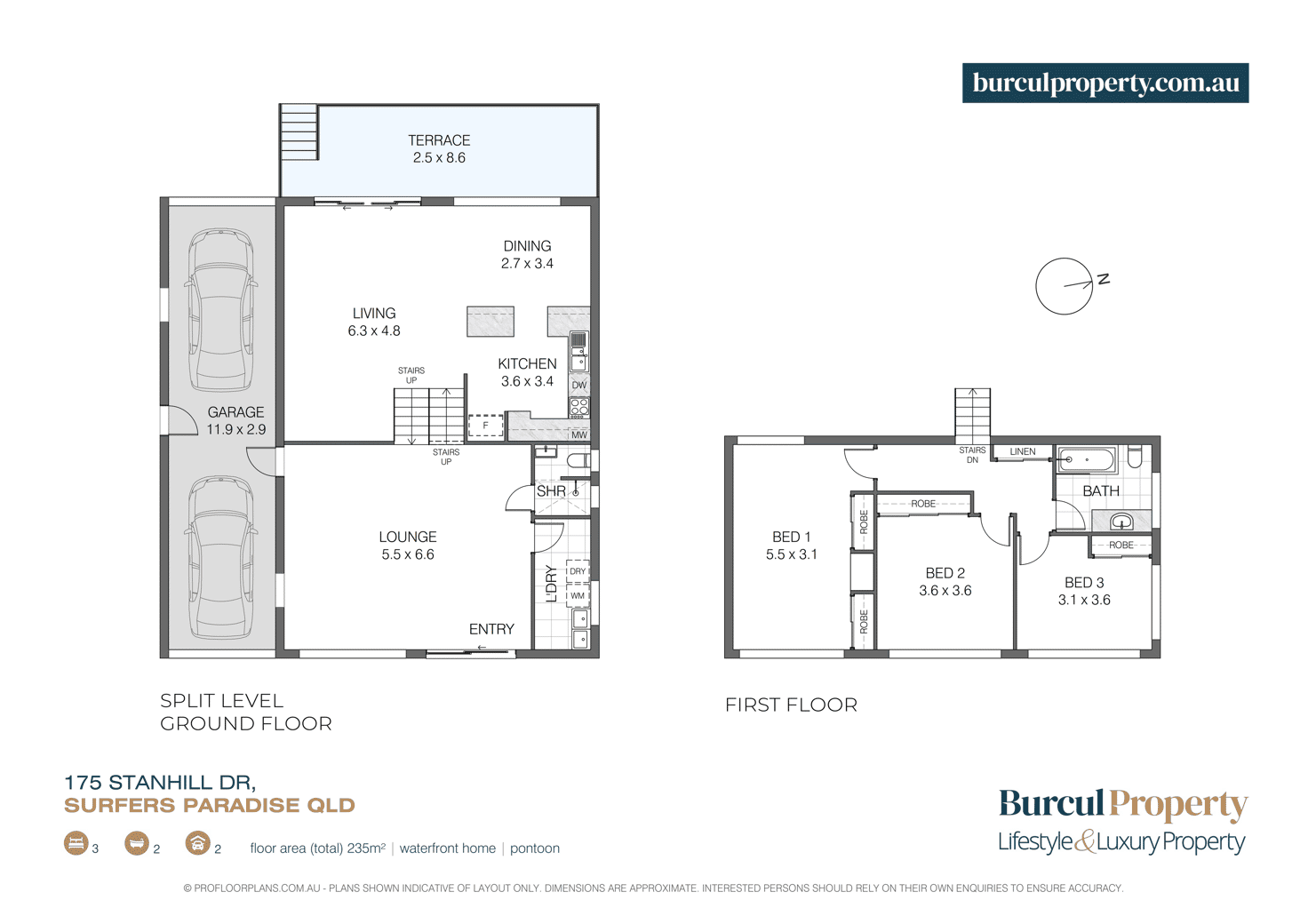 Floorplan of Homely house listing, 175 Stanhill Drive, Surfers Paradise QLD 4217