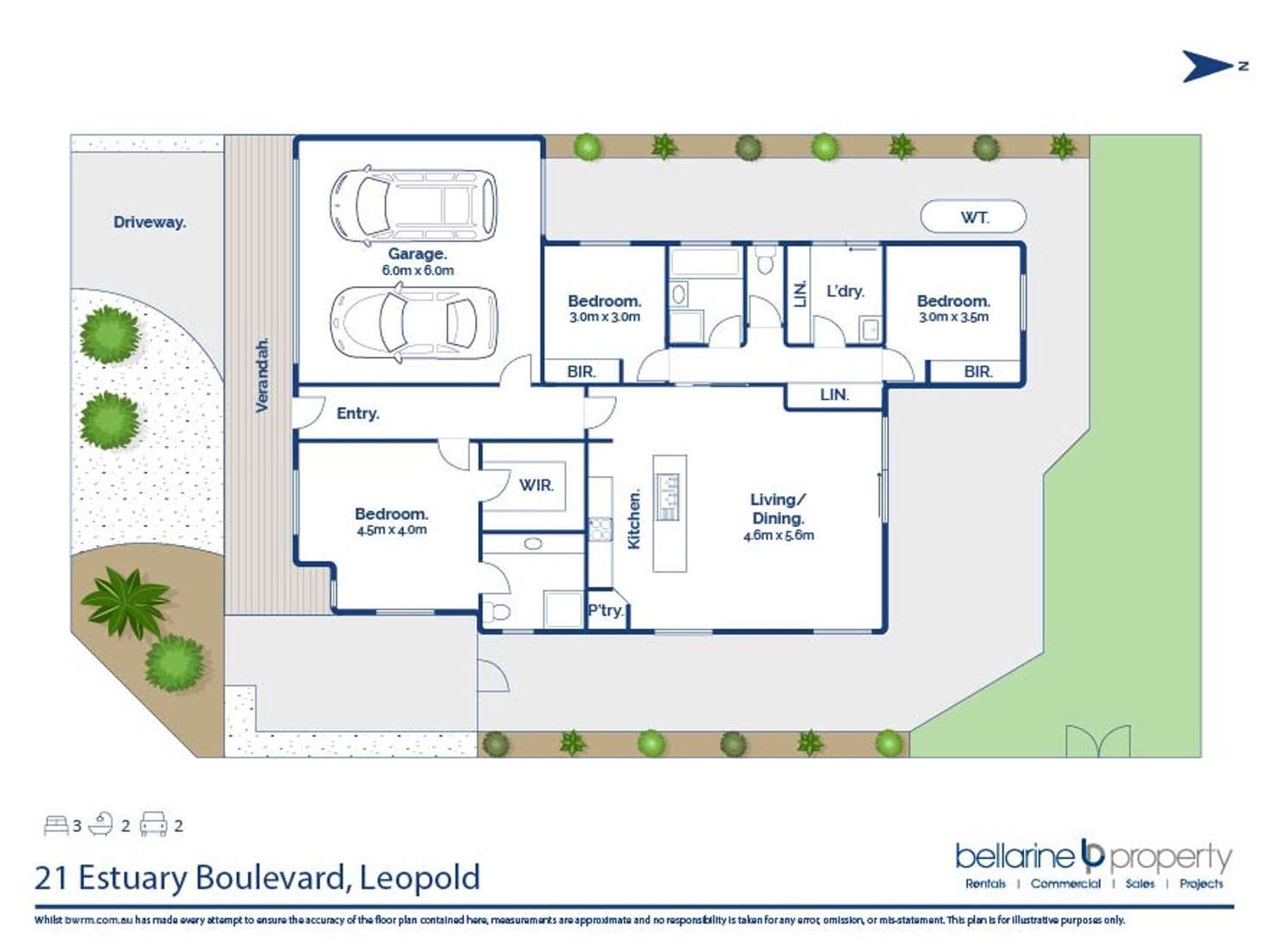Floorplan of Homely house listing, 21 Estuary Boulevard, Leopold VIC 3224