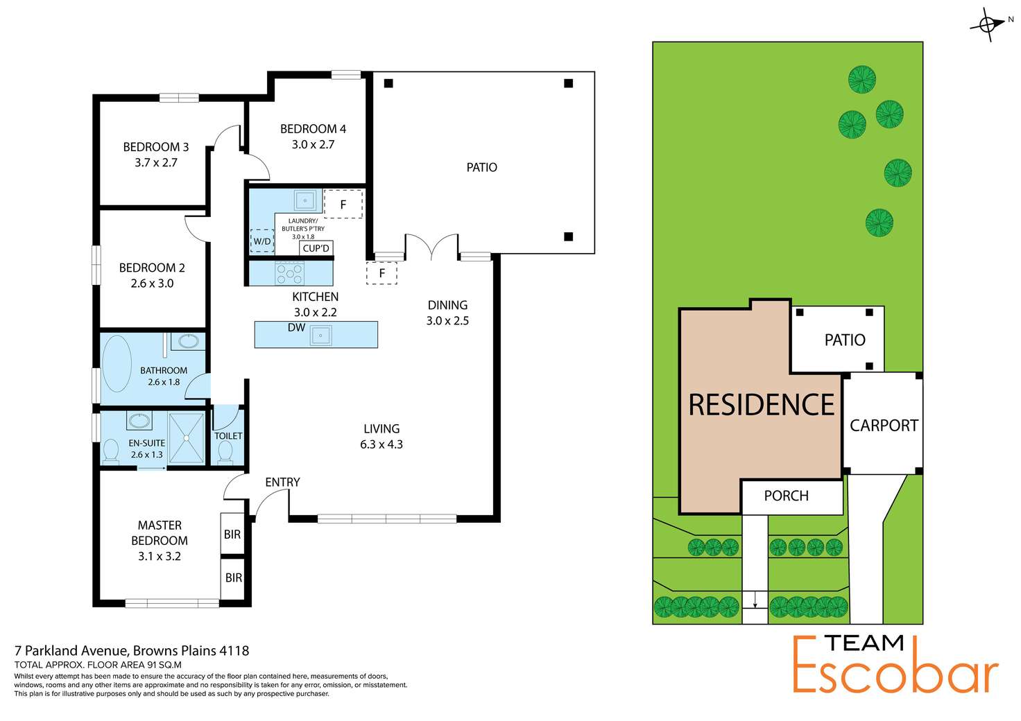 Floorplan of Homely house listing, 7 Parkland Avenue, Browns Plains QLD 4118