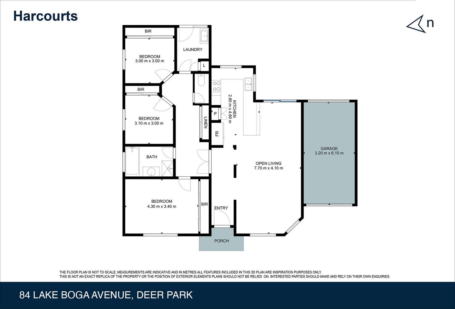 Floorplan of Homely unit listing, 84 Lake Boga Avenue, Deer Park VIC 3023