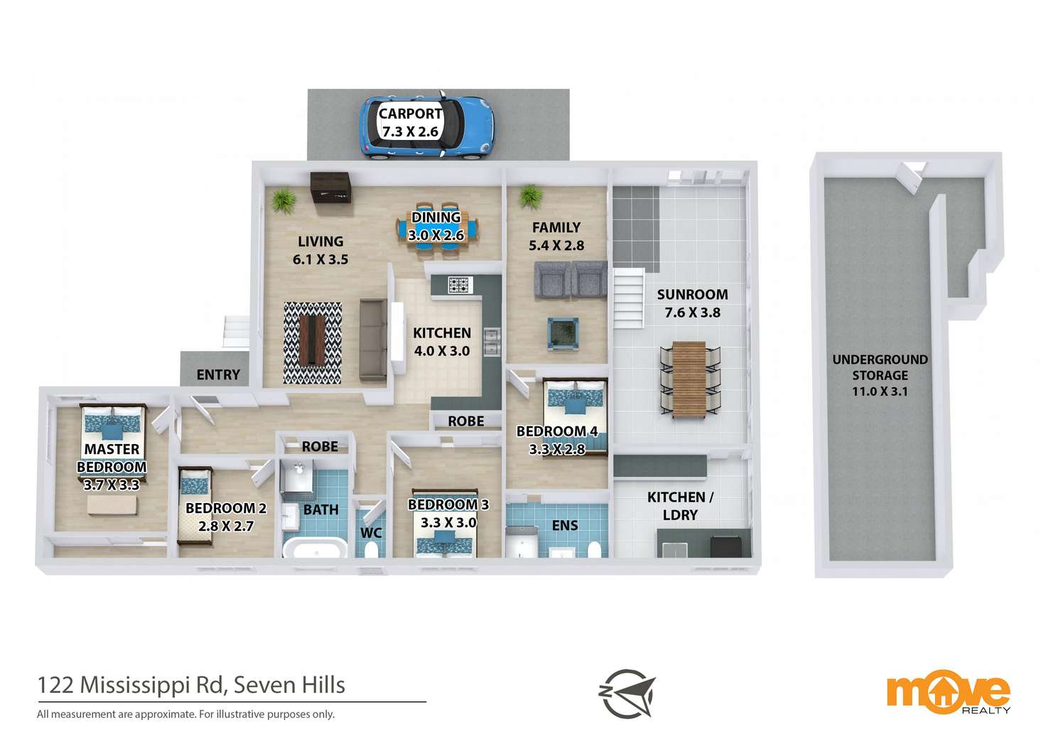 Floorplan of Homely house listing, 122 Mississippi Road, Seven Hills NSW 2147