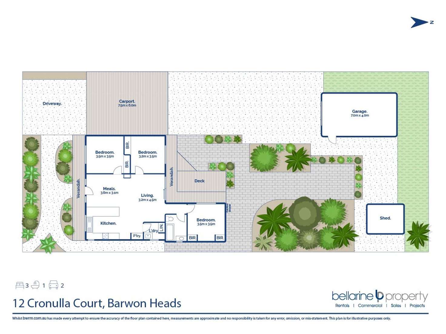 Floorplan of Homely house listing, 12 Cronulla Court, Barwon Heads VIC 3227