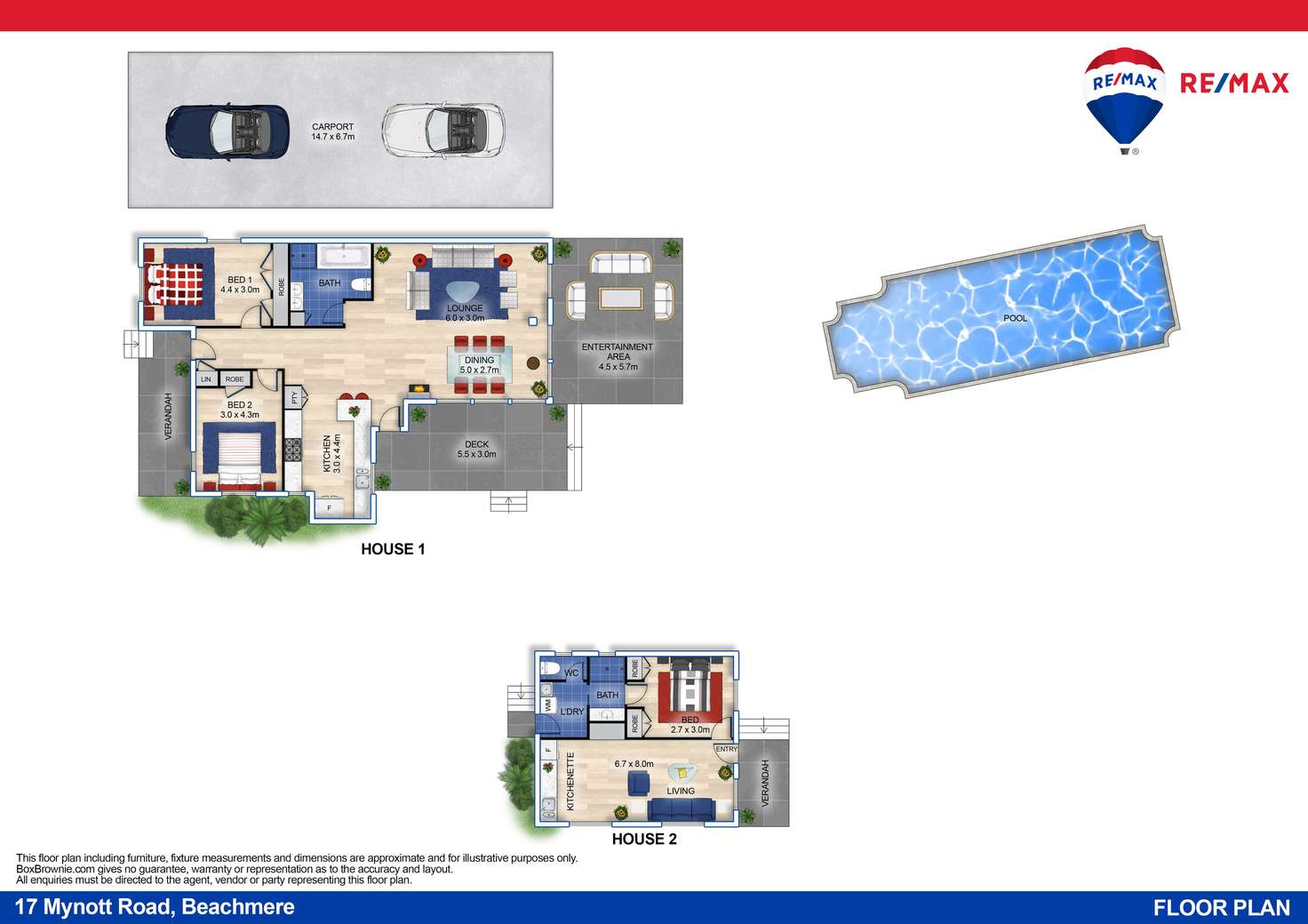 Floorplan of Homely acreageSemiRural listing, 17 Mynott Road, Beachmere QLD 4510