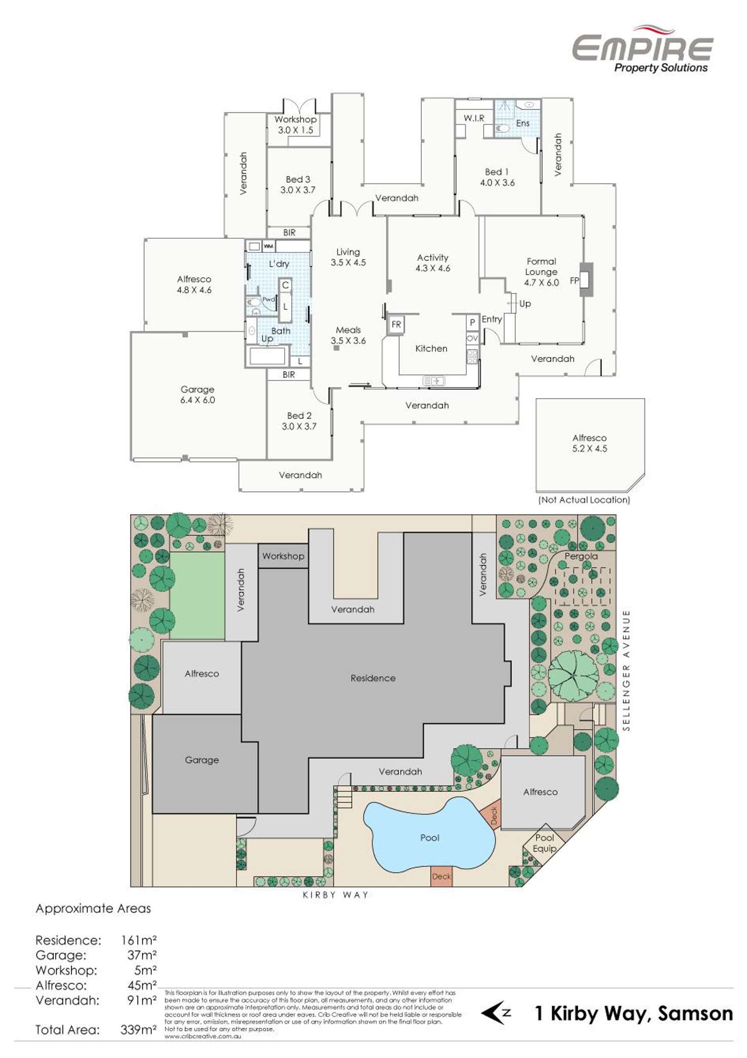 Floorplan of Homely house listing, 1 Kirby Way, Samson WA 6163