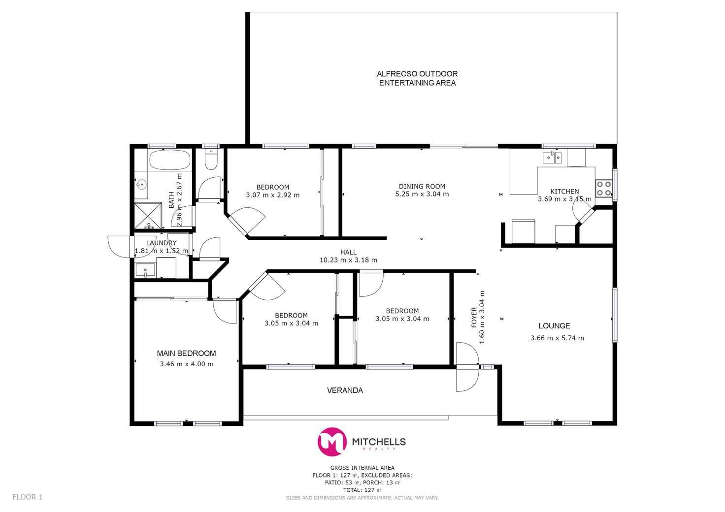 Floorplan of Homely house listing, 13 Walkers Road, Urangan QLD 4655