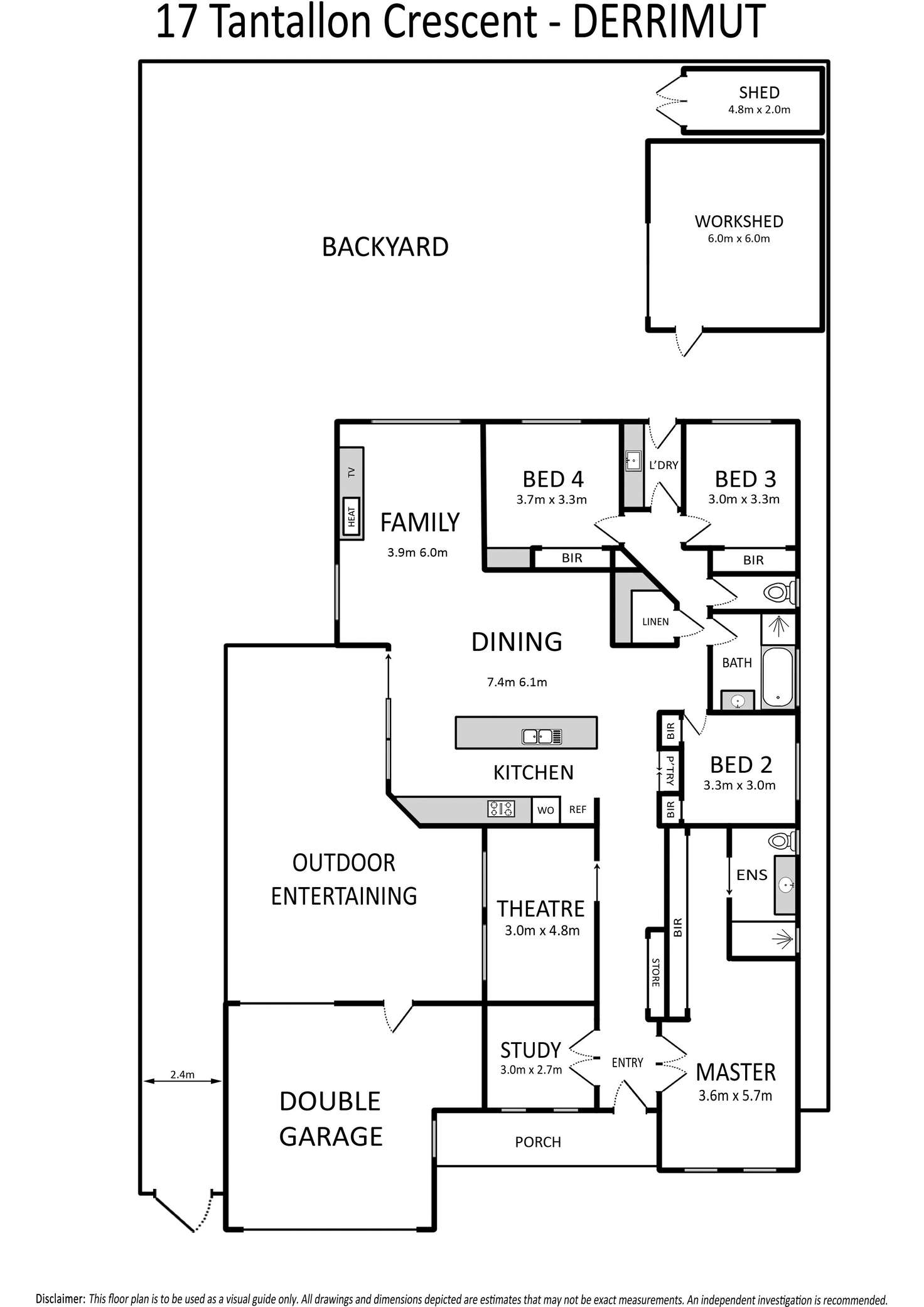Floorplan of Homely house listing, 17 Tantallon Crescent, Derrimut VIC 3026