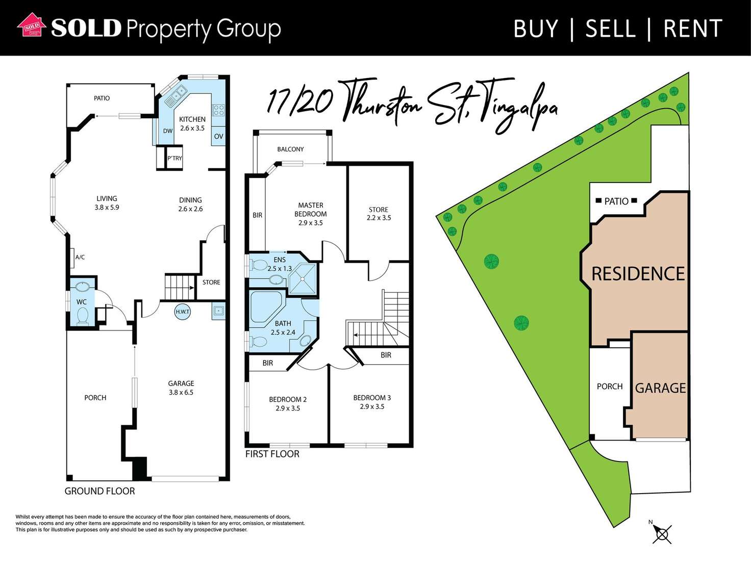 Floorplan of Homely townhouse listing, 17/20 Thurston Street, Tingalpa QLD 4173