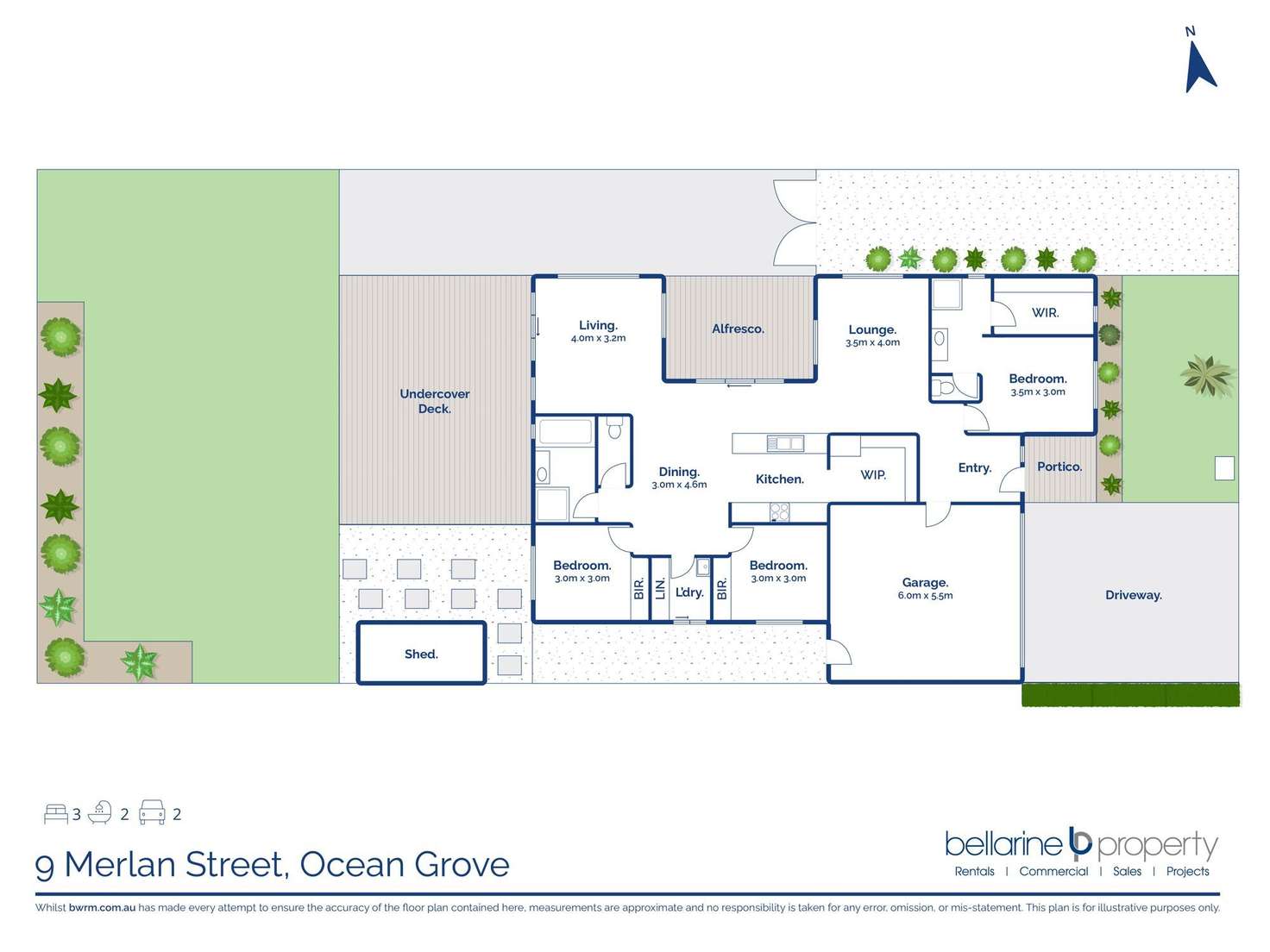 Floorplan of Homely house listing, 9 Merlan Street, Ocean Grove VIC 3226