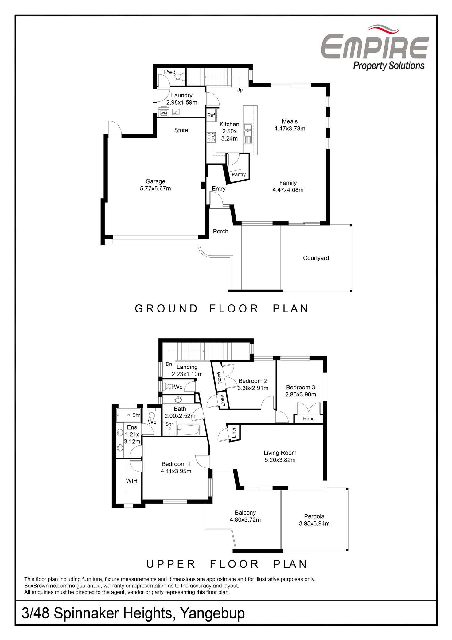 Floorplan of Homely house listing, 3/48 Spinnaker Heights, Yangebup WA 6164