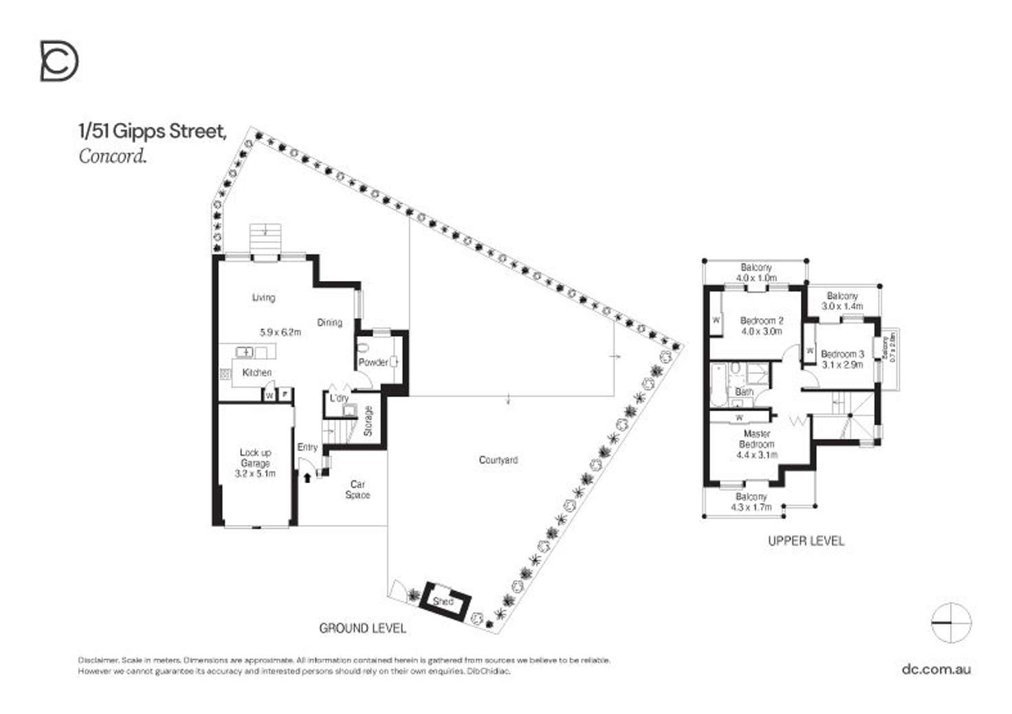 Floorplan of Homely townhouse listing, 1/51 Gipps Street, Concord NSW 2137