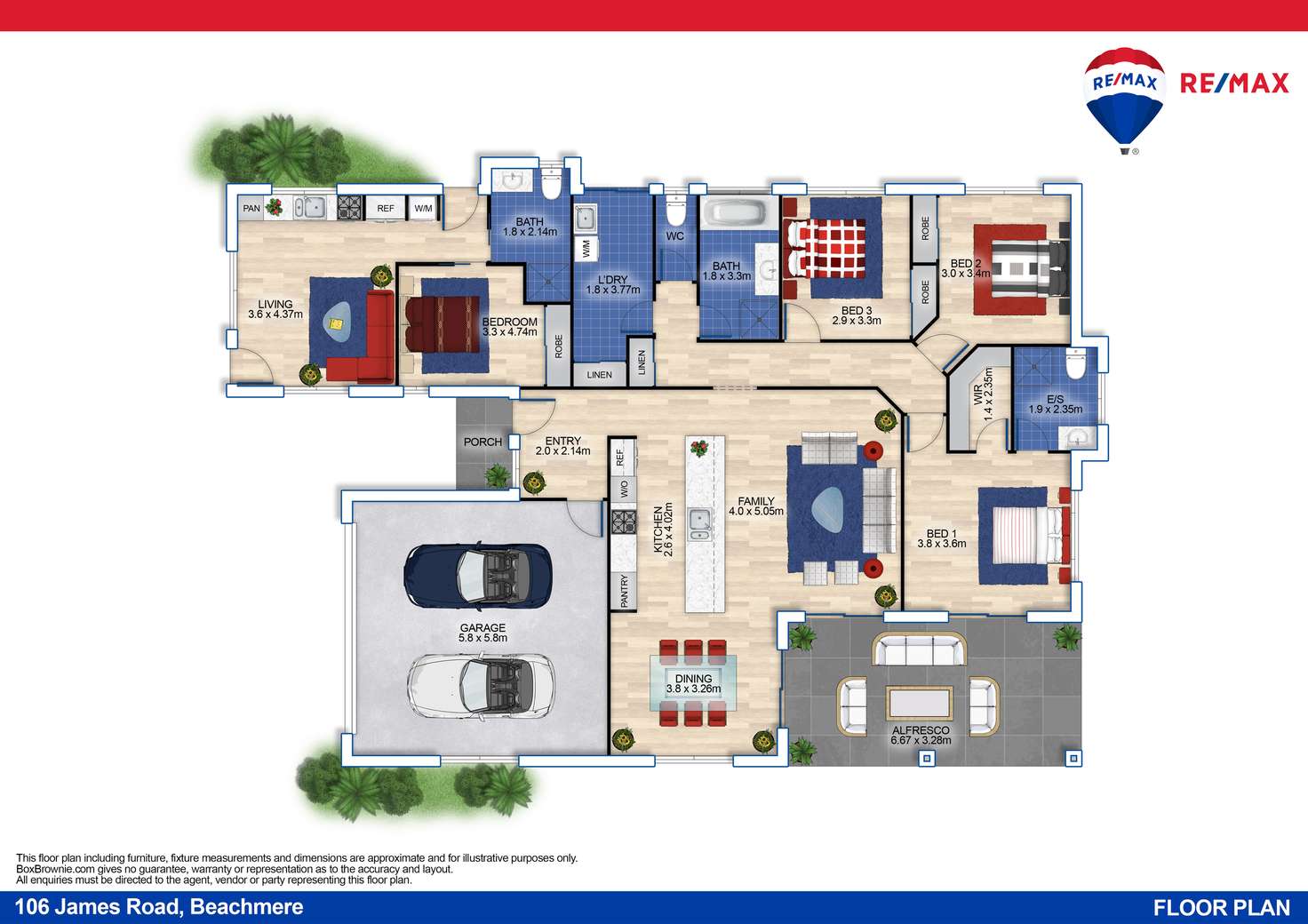 Floorplan of Homely house listing, 106 James Road, Beachmere QLD 4510